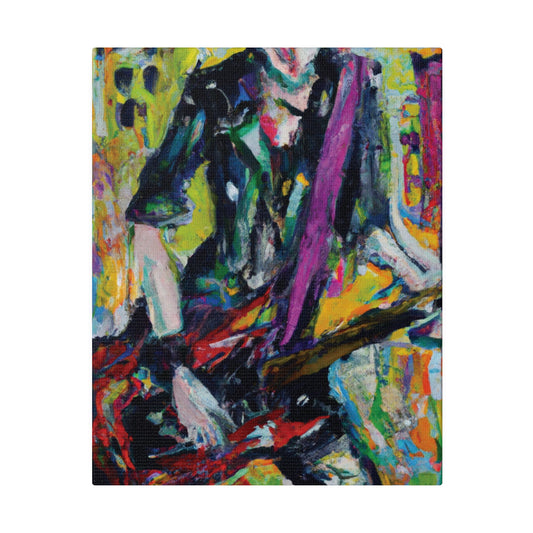 5521G - Rockstar Oil Painting Style Print | Poster | Home Decor | Wall Art | Music Art | Canvas