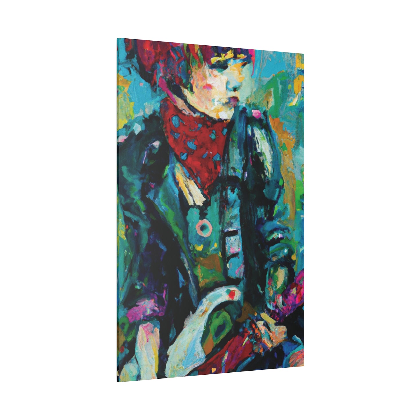 7263A - Rockstar Oil Painting Style Print | Poster | Home Decor | Wall Art | Music Art | Canvas