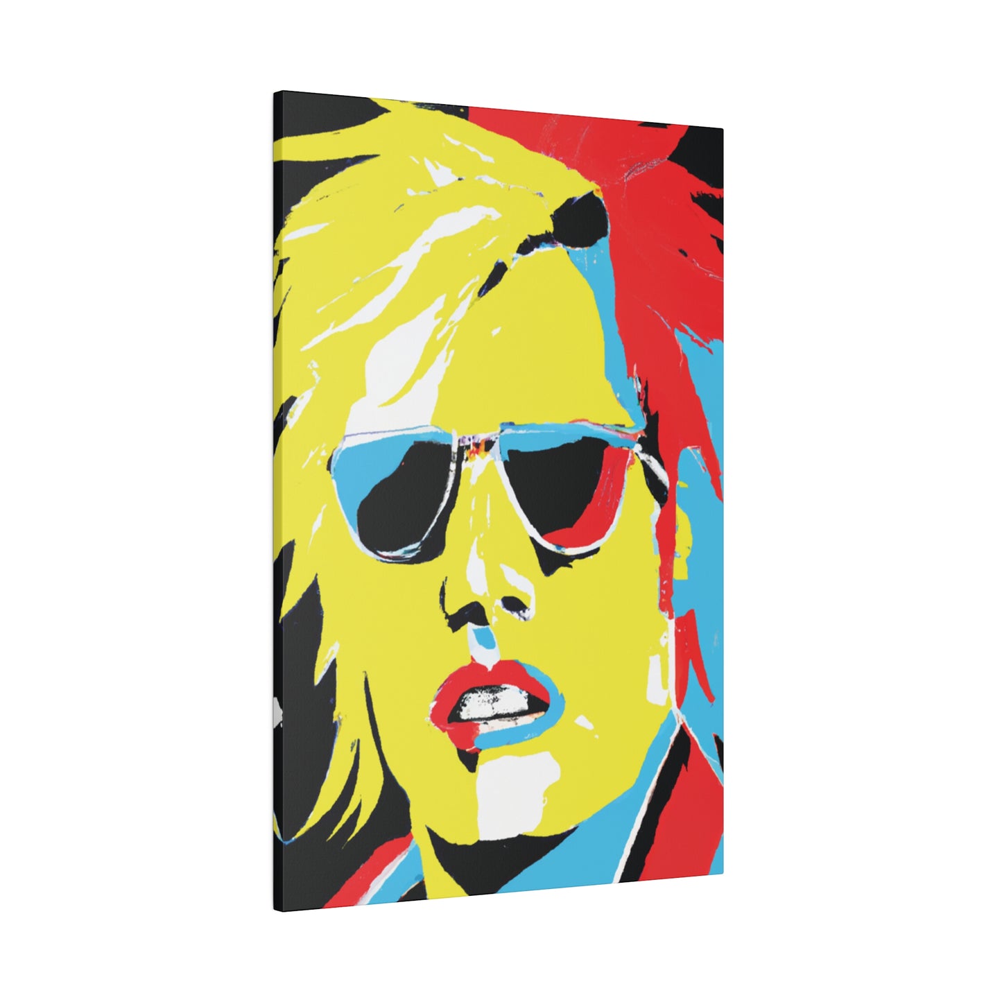 7436R - Rockstar Painting Print | Face | Abstract | Poster | Home Decor | Wall Art | Music Art | Canvas