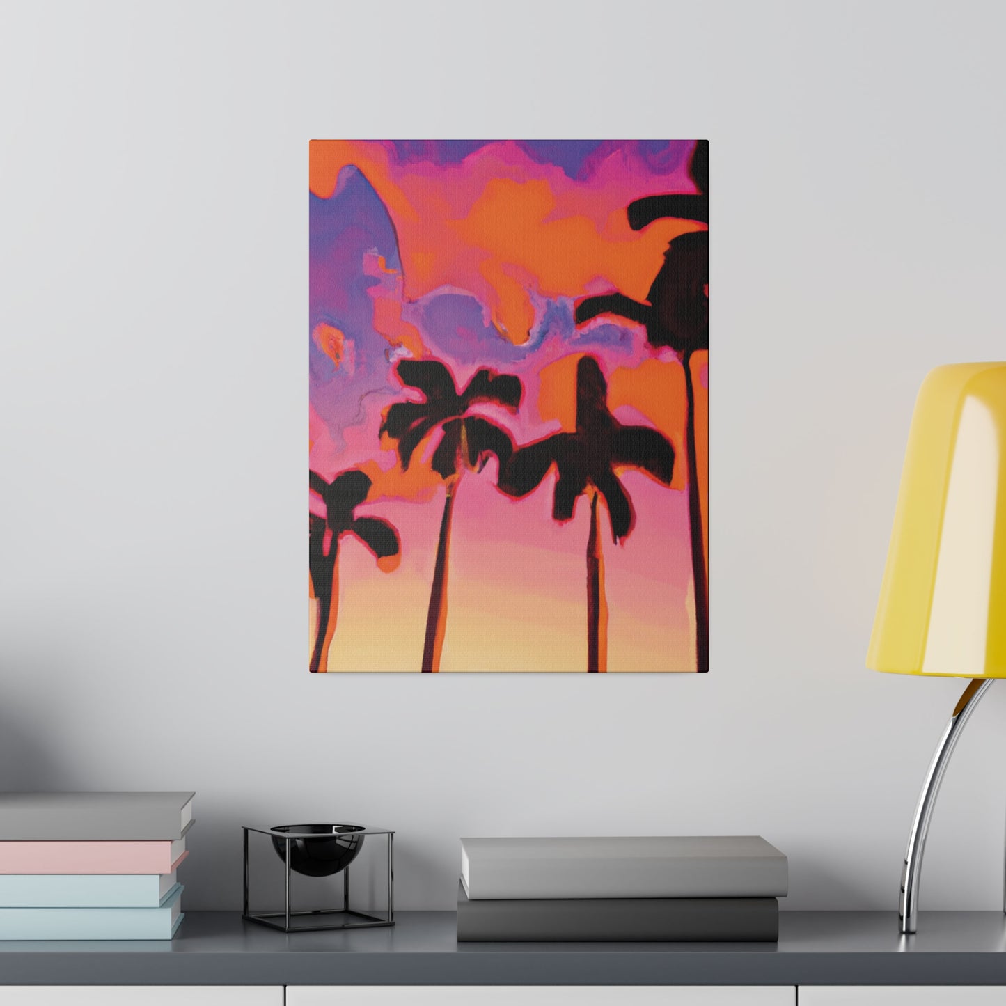 7182U - Miami Beach Sunset Painting Print | Miami | Beach | Sunset | Poster | Home Decor | Wall Art | Canvas