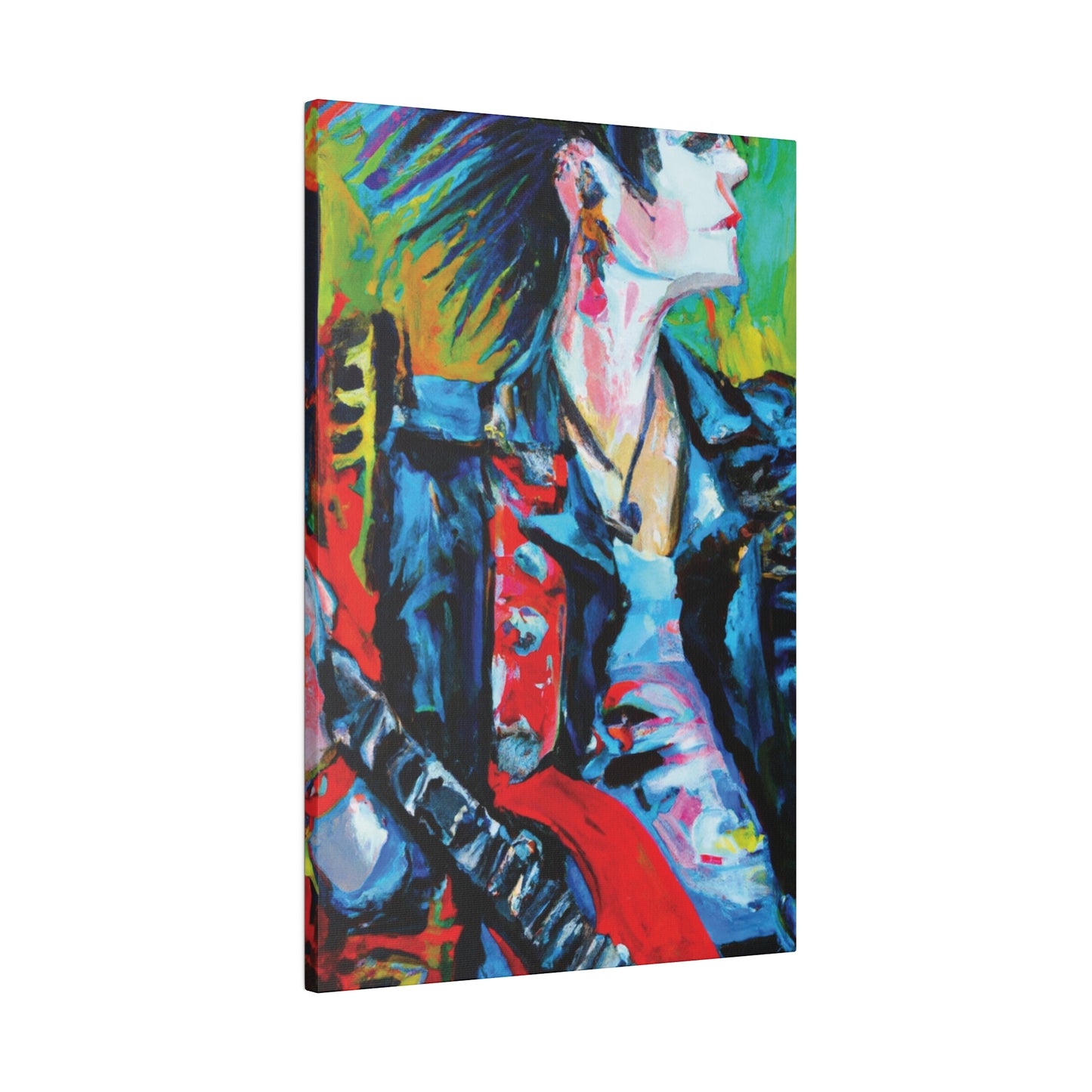 4109T - Rockstar Oil Painting Style Print | Poster | Home Decor | Wall Art | Music Art | Canvas