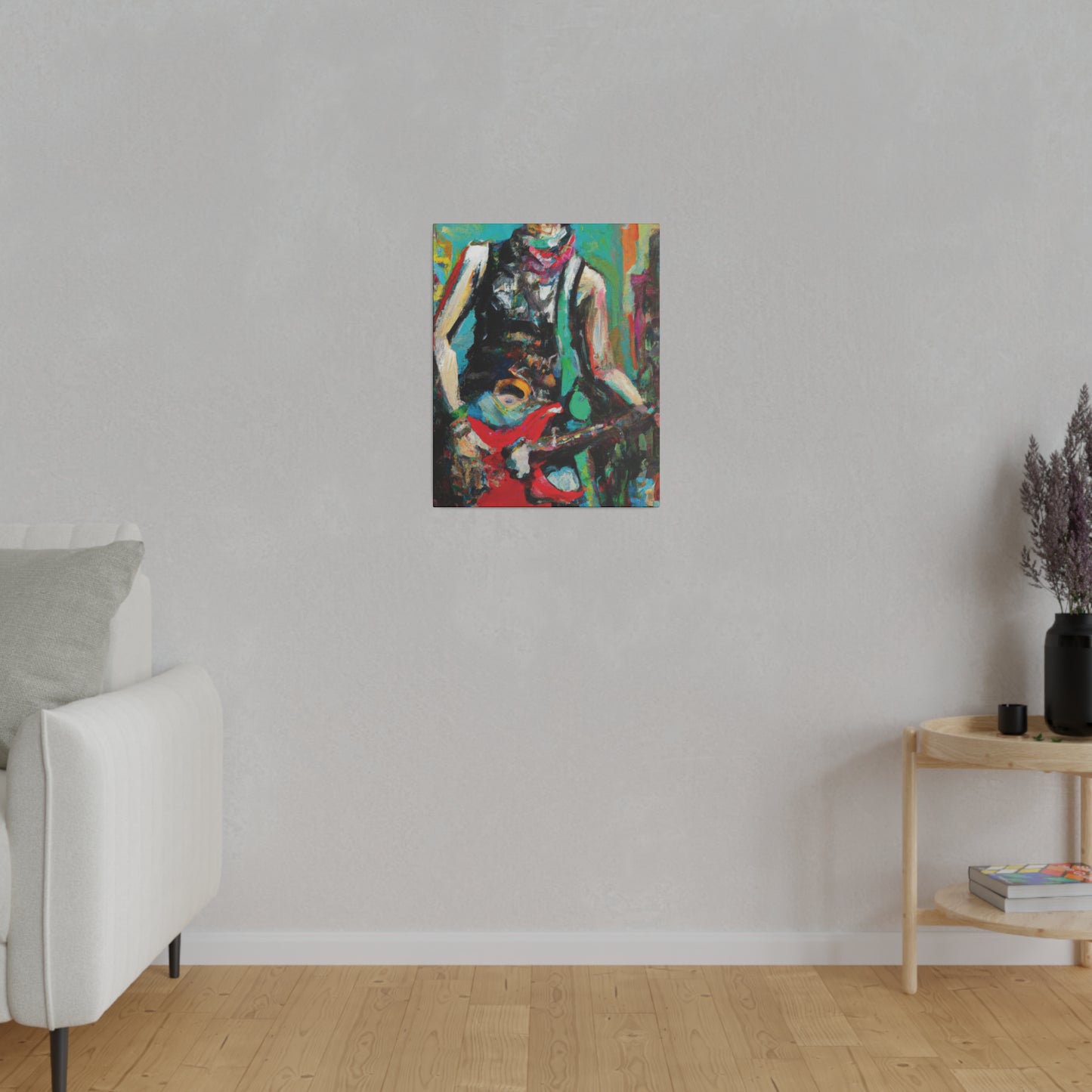 9287Z - Rockstar Oil Painting Style Print | Poster | Home Decor | Wall Art | Music Art | Canvas
