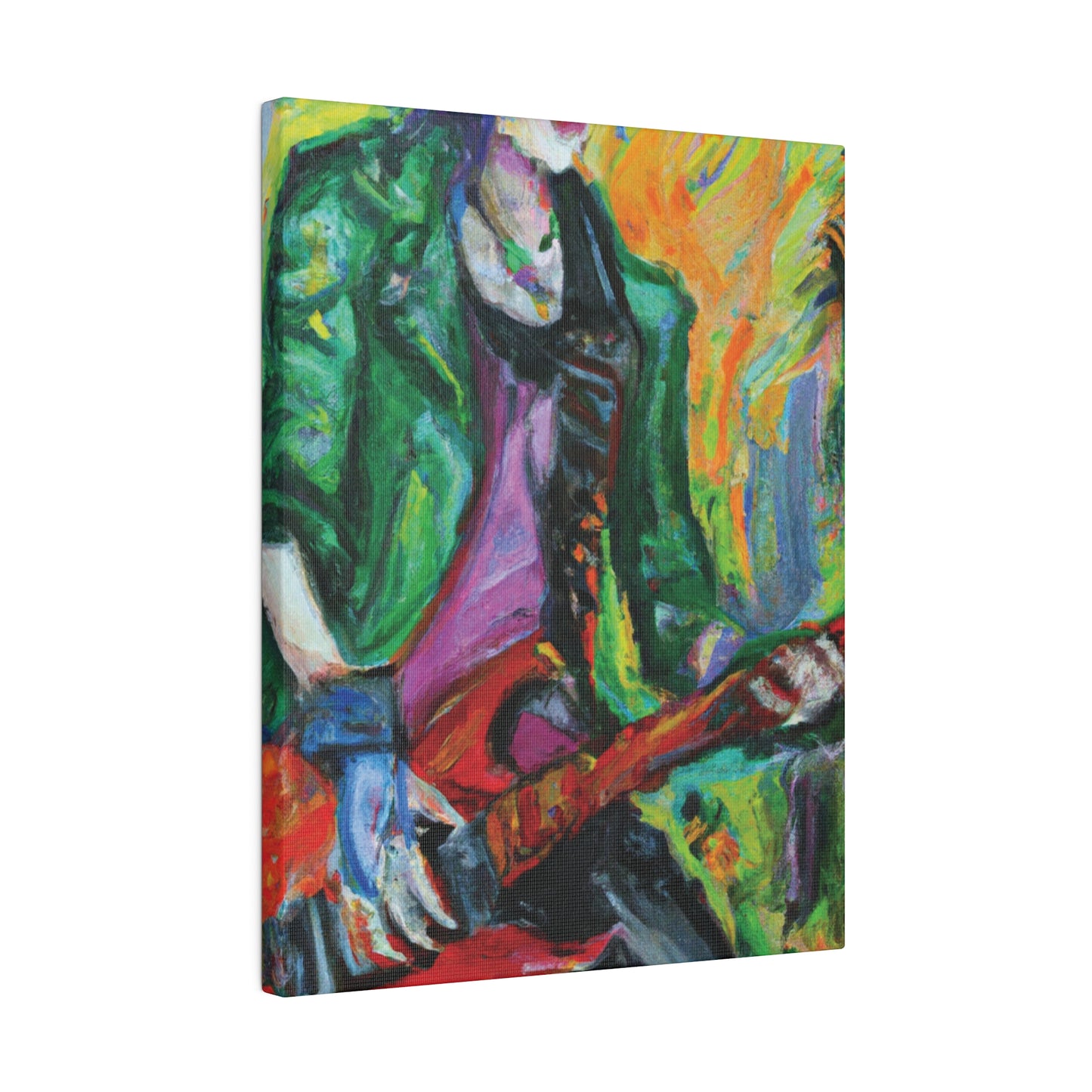 8272F - Rockstar Oil Painting Style Print | Poster | Home Decor | Wall Art | Music Art | Canvas