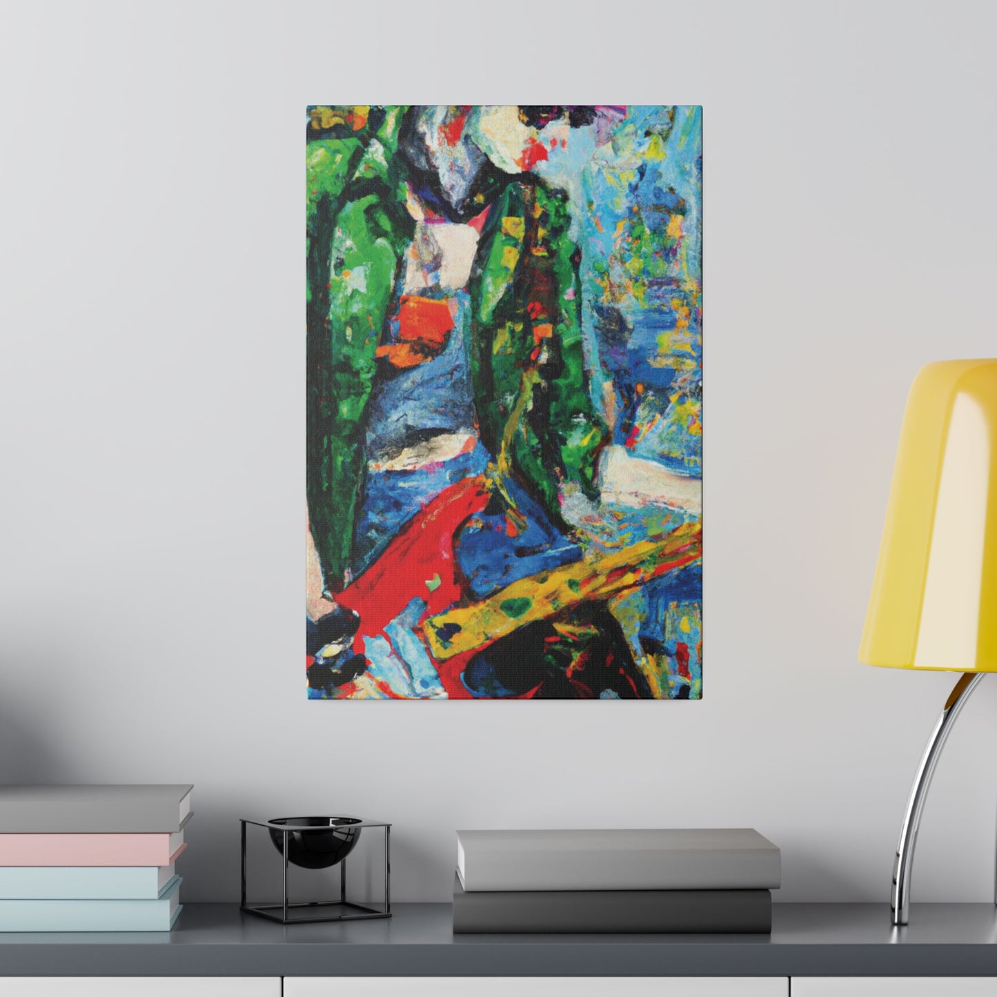 8317Z - Rockstar Oil Painting Style Print | Poster | Home Decor | Wall Art | Music Art | Canvas