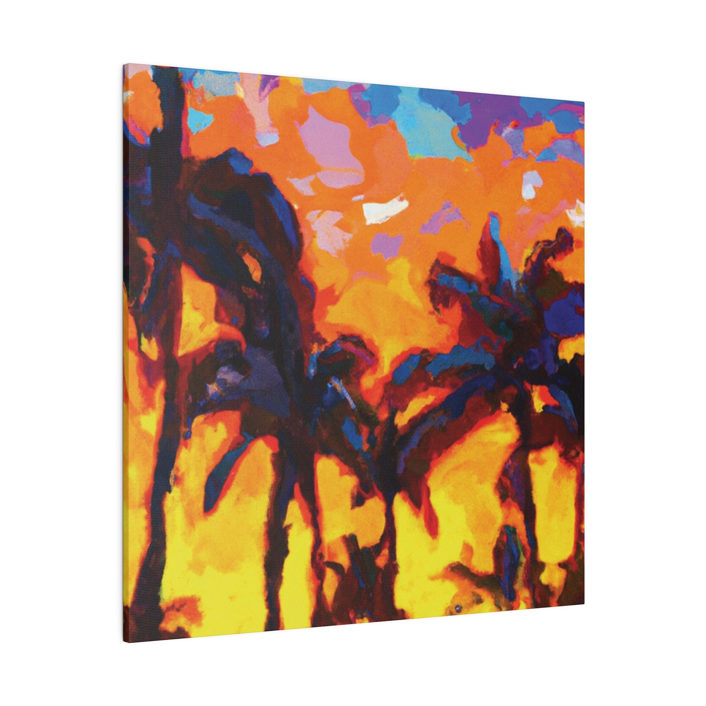 5533Y - Miami Beach Sunset Painting Print | Miami | Beach | Sunset | Poster | Home Decor | Wall Art | Canvas