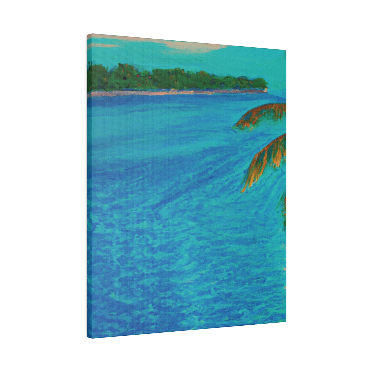 3303Q - Bahamas Ocean Painting Print | Bahamas | Ocean | Beach | Poster | Home Decor | Wall Art | Canvas