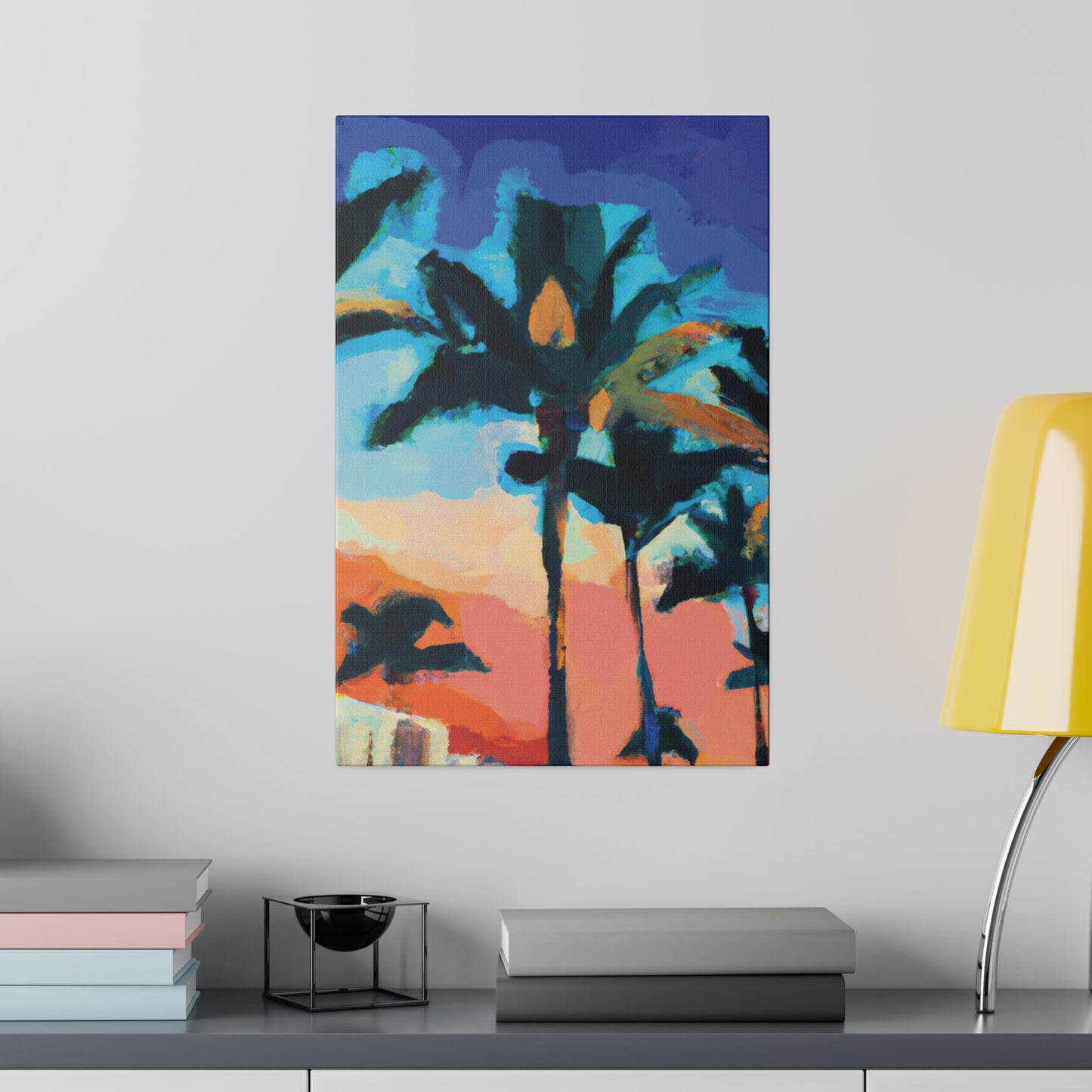 5637G - Miami Beach Sunset Painting Print | Miami | Beach | Sunset | Poster | Home Decor | Wall Art | Canvas