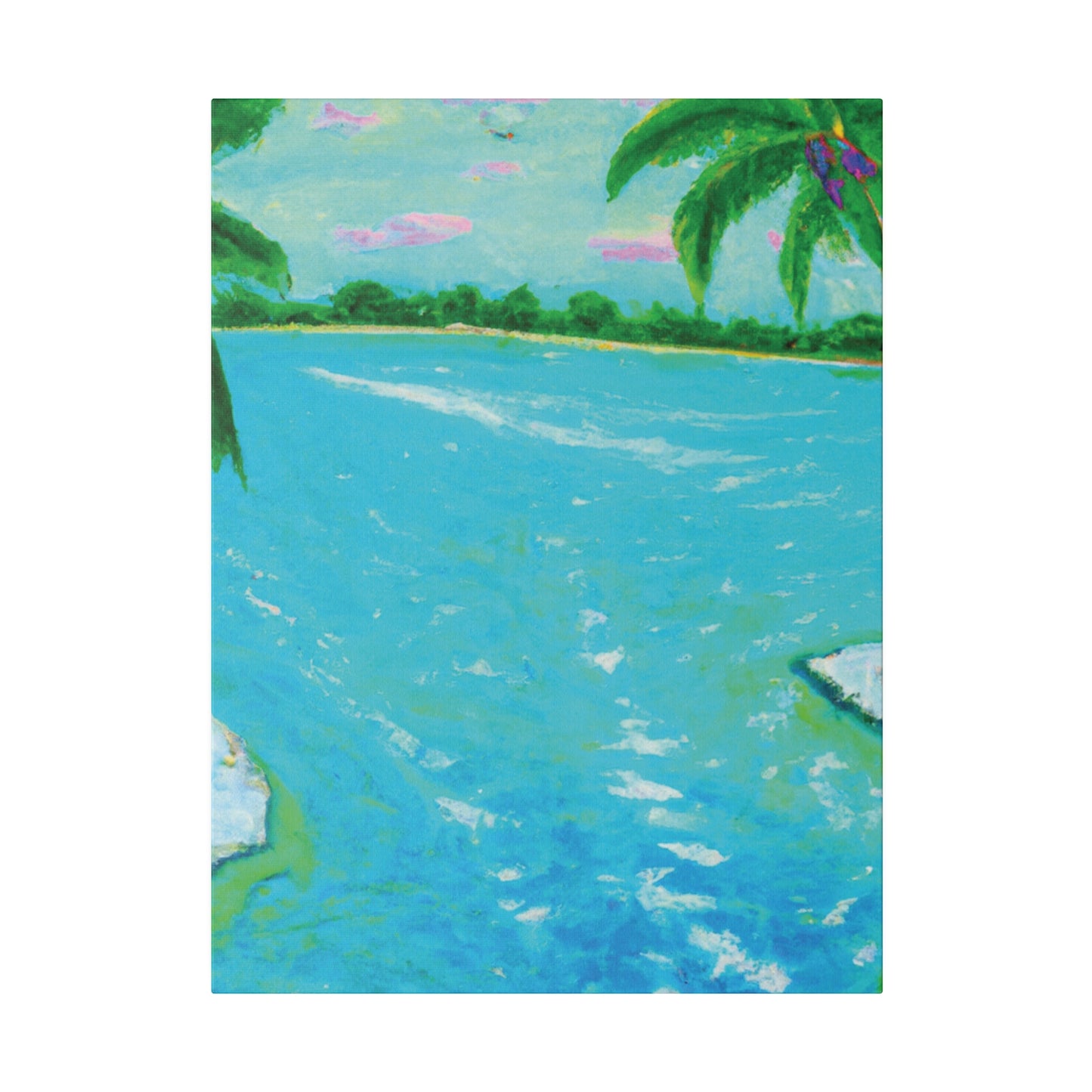 6527F - Bahamas Ocean Painting Print | Bahamas | Ocean | Beach | Poster | Home Decor | Wall Art | Canvas
