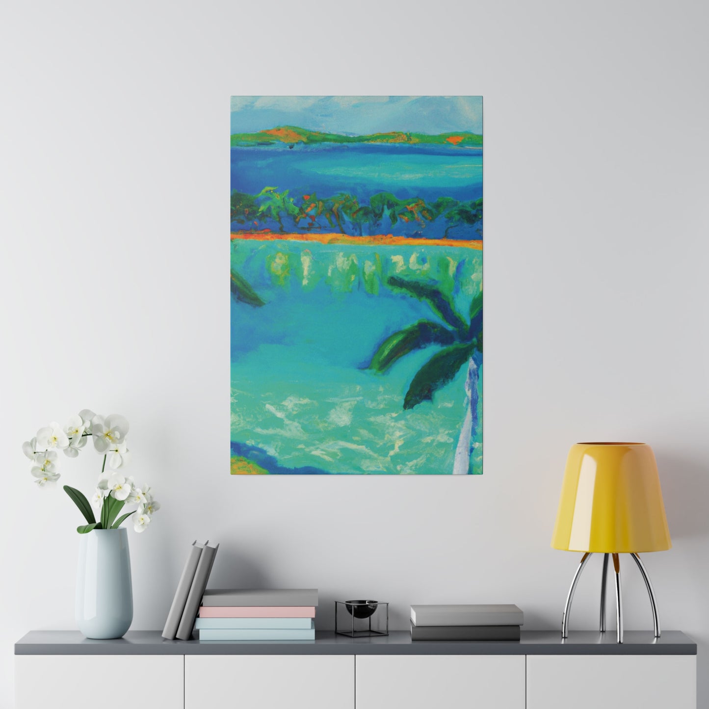 3784F - Bahamas Ocean Painting Print | Bahamas | Ocean | Beach | Poster | Home Decor | Wall Art | Canvas