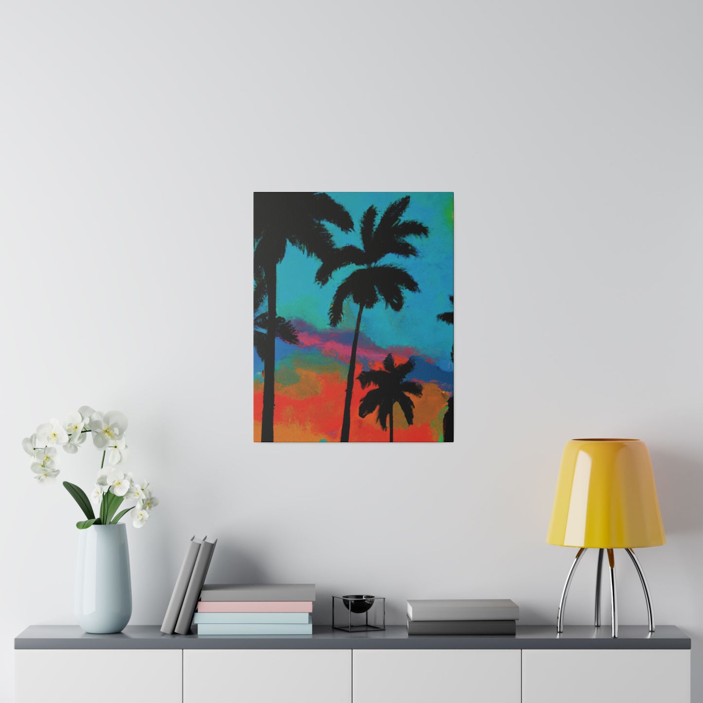 2838A - Miami Beach Sunset Painting Print | Miami | Beach | Sunset | Poster | Home Decor | Wall Art | Canvas