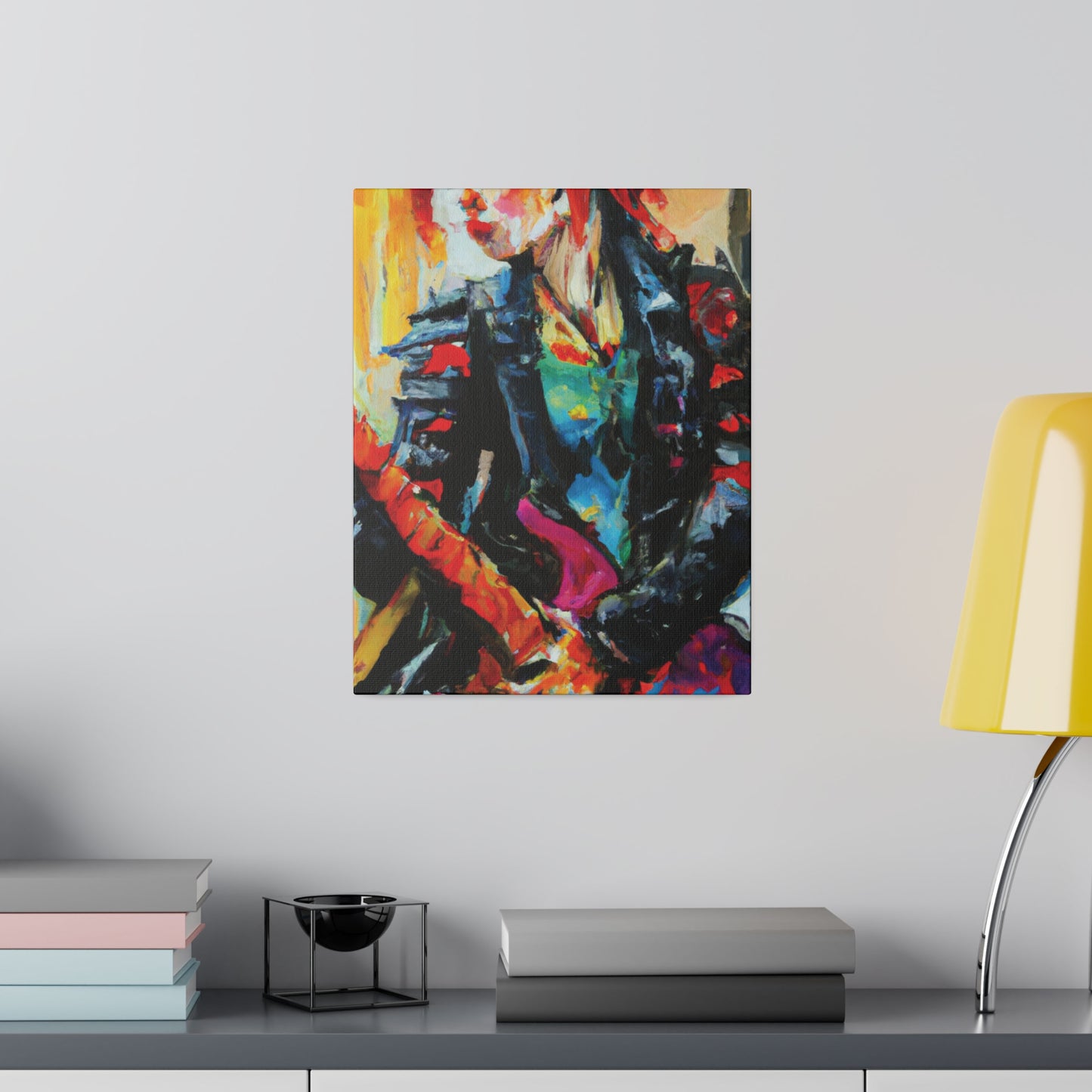 8596X - Rockstar Oil Painting Style Print | Poster | Home Decor | Wall Art | Music Art | Canvas