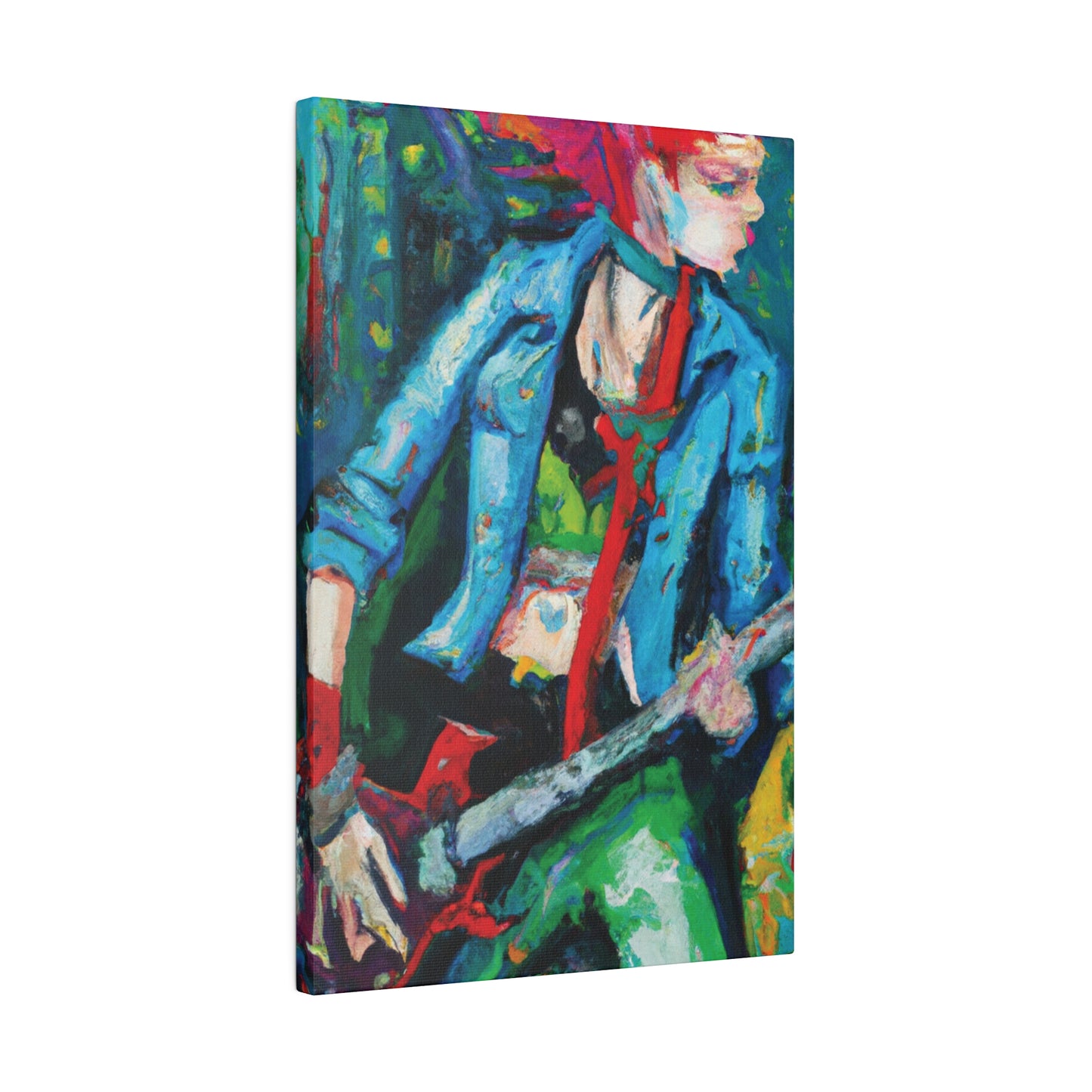 6775F - Rockstar Oil Painting Style Print | Poster | Home Decor | Wall Art | Music Art | Canvas