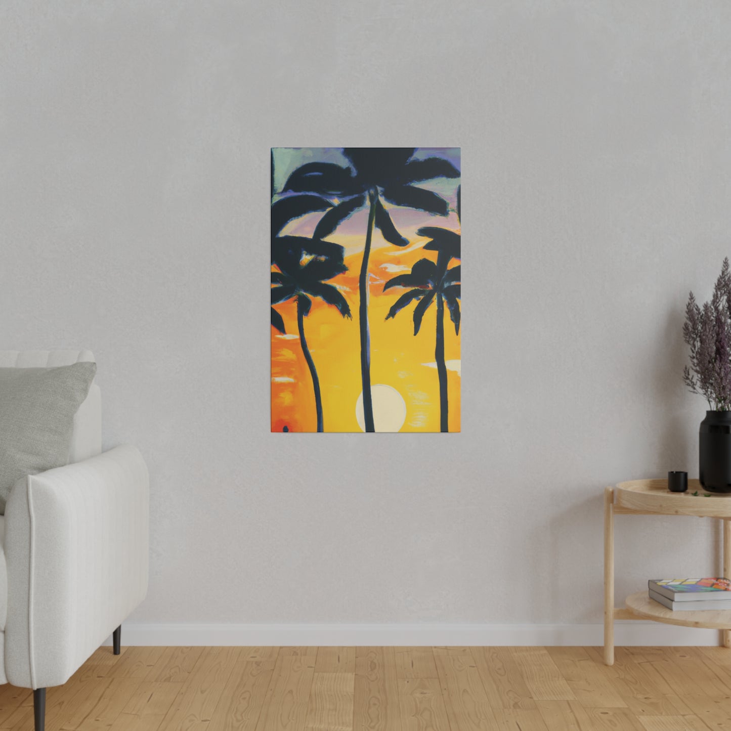 7390N - Miami Beach Sunset Painting Print | Miami | Beach | Sunset | Poster | Home Decor | Wall Art | Canvas