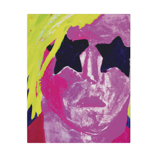 7563W - Rockstar Painting Print | Face | Abstract | Poster | Home Decor | Wall Art | Music Art | Canvas