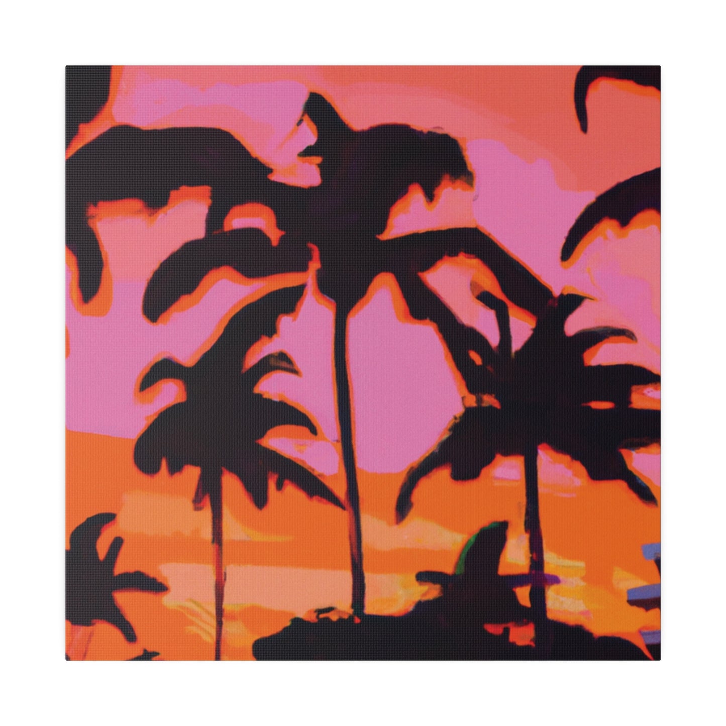 6226X - Miami Beach Sunset Painting Print | Miami | Beach | Sunset | Poster | Home Decor | Wall Art | Canvas