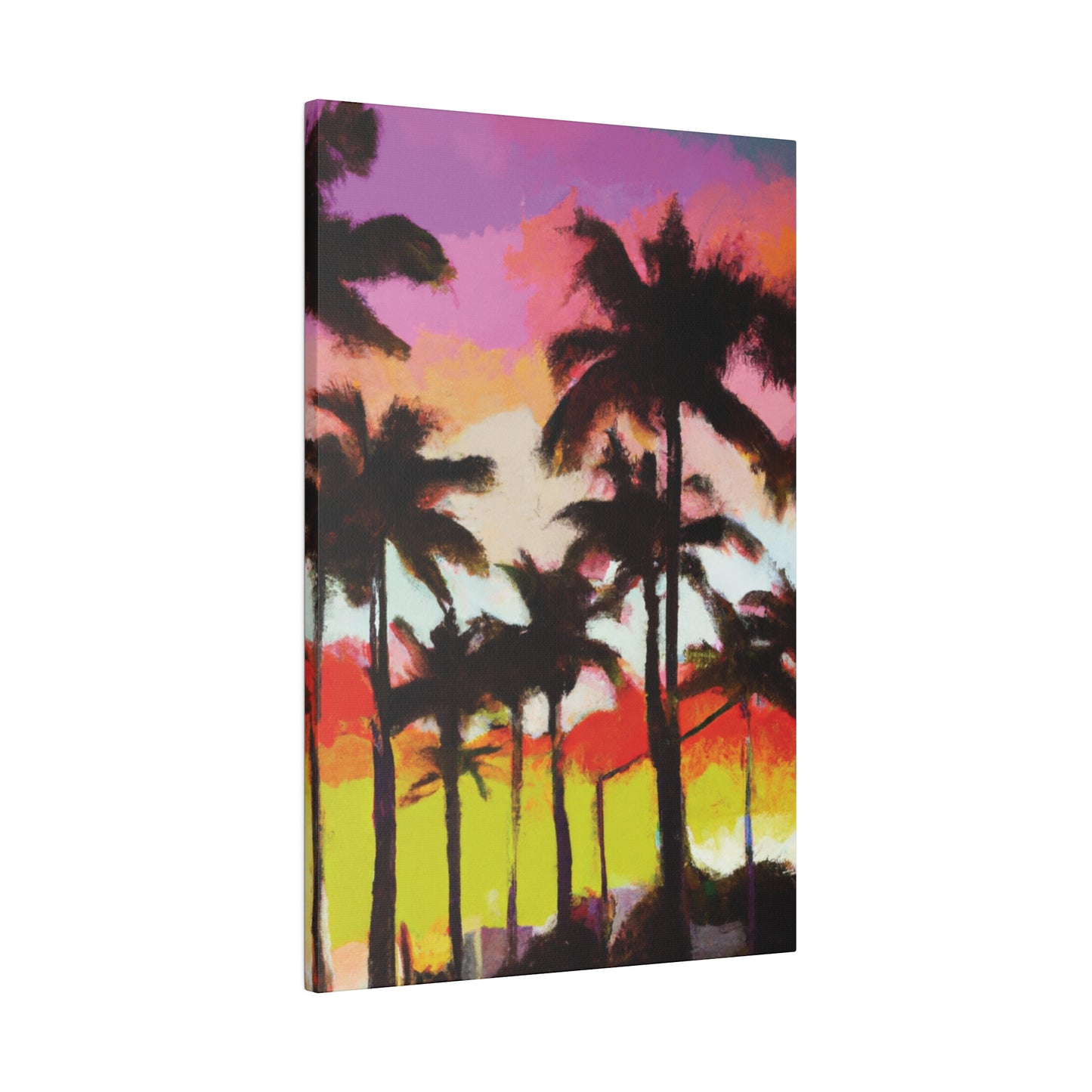 2187U - Miami Beach Sunset Painting Print | Miami | Beach | Sunset | Poster | Home Decor | Wall Art | Canvas