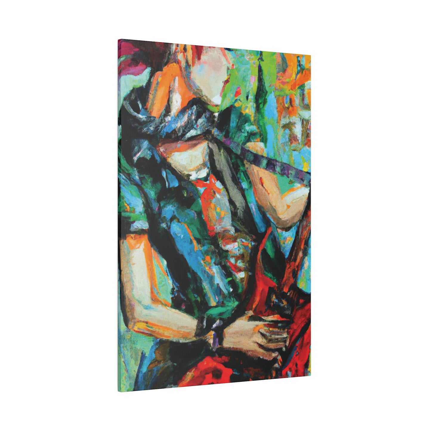 5279Q - Rockstar Oil Painting Style Print | Poster | Home Decor | Wall Art | Music Art | Canvas