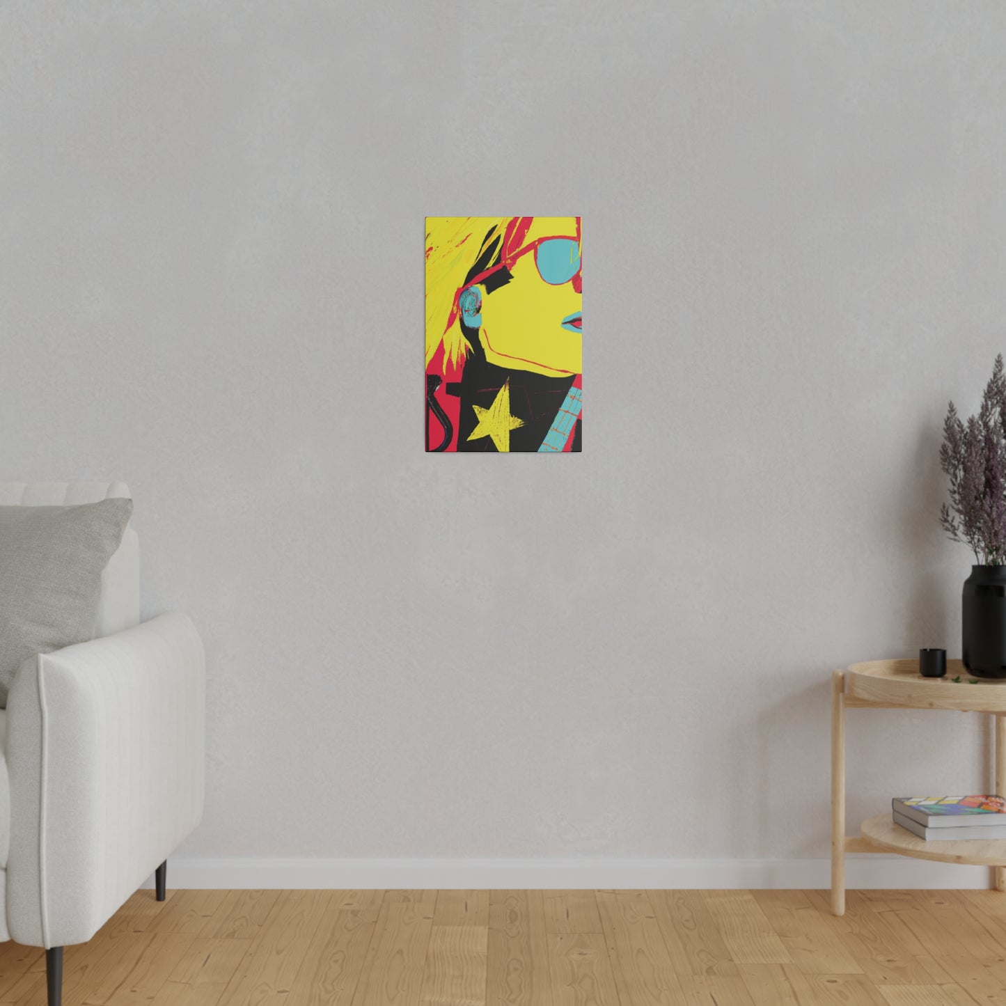 4925Q - Rockstar Painting Print | Face | Abstract | Poster | Home Decor | Wall Art | Music Art | Canvas