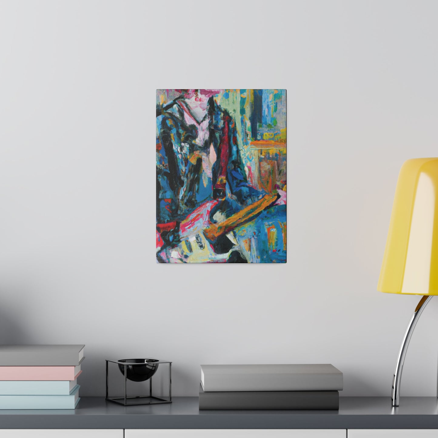 4712U - Rockstar Oil Painting Style Print | Poster | Home Decor | Wall Art | Music Art | Canvas