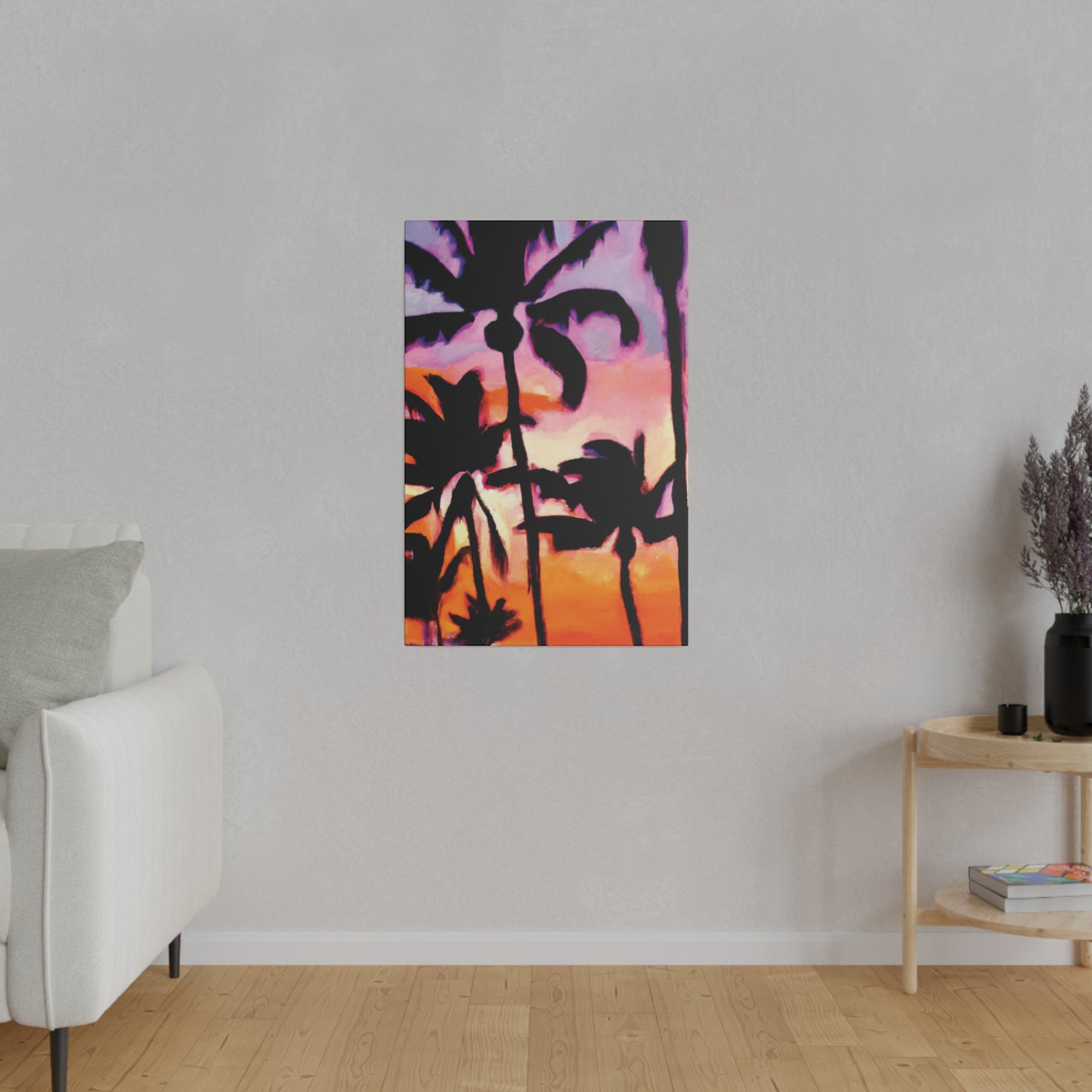 2090A - Miami Beach Sunset Painting Print | Miami | Beach | Sunset | Poster | Home Decor | Wall Art | Canvas