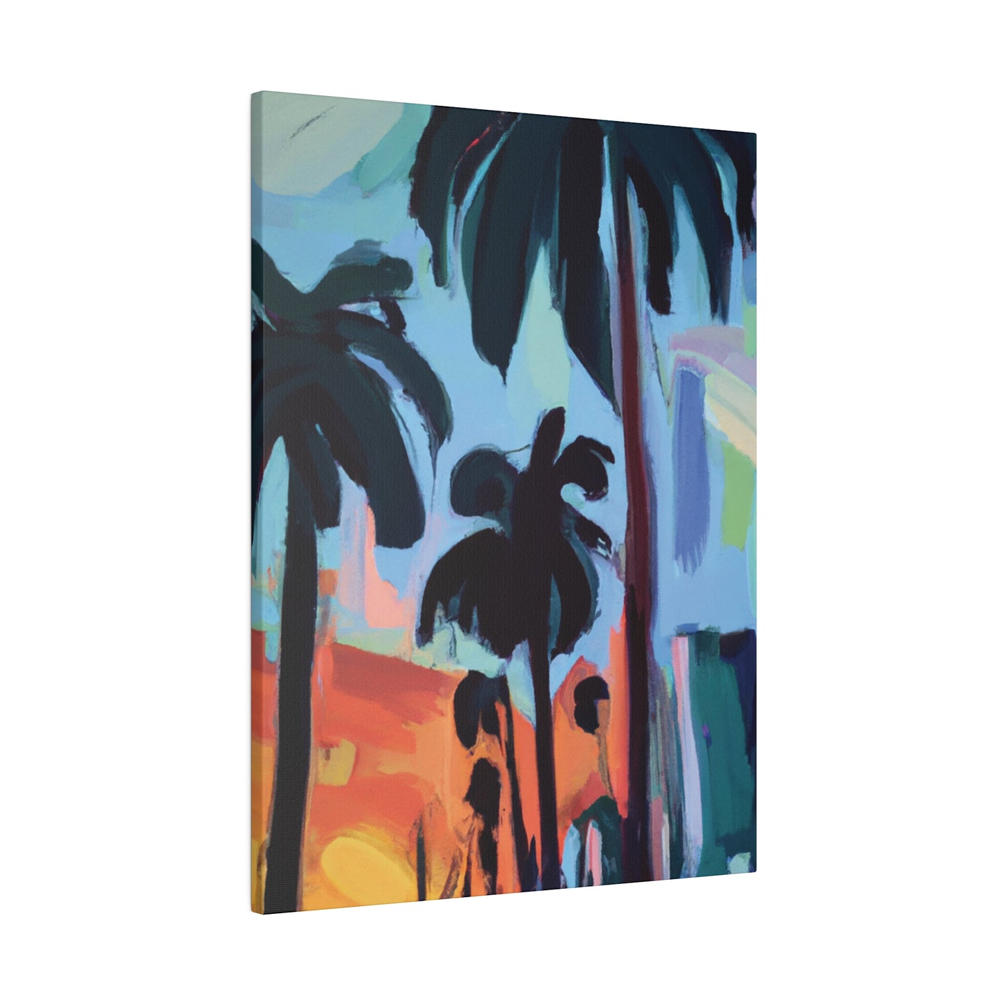 3524Z - Miami Beach Sunset Painting Print | Miami | Beach | Sunset | Poster | Home Decor | Wall Art | Canvas