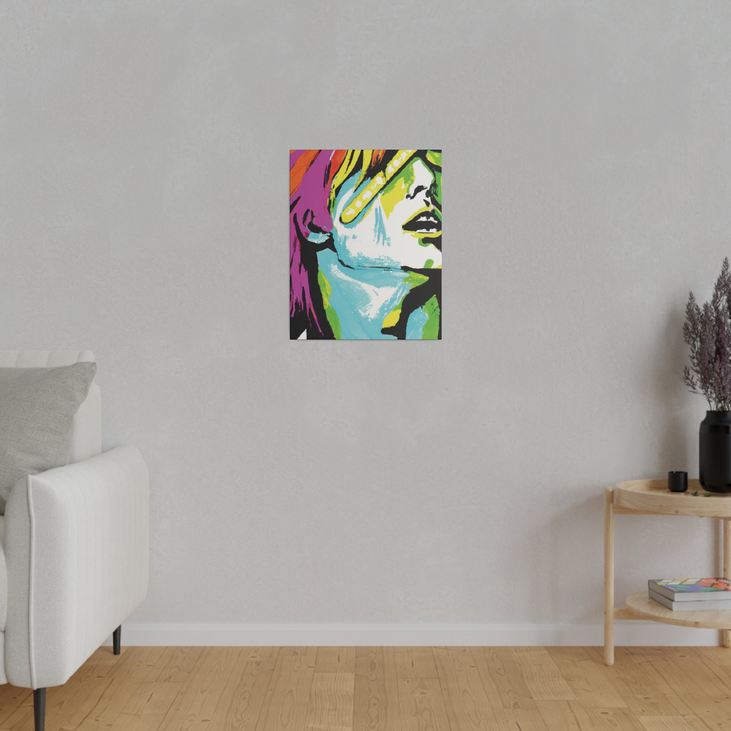 2120E - Rockstar Painting Print | Face | Abstract | Poster | Home Decor | Wall Art | Music Art | Canvas