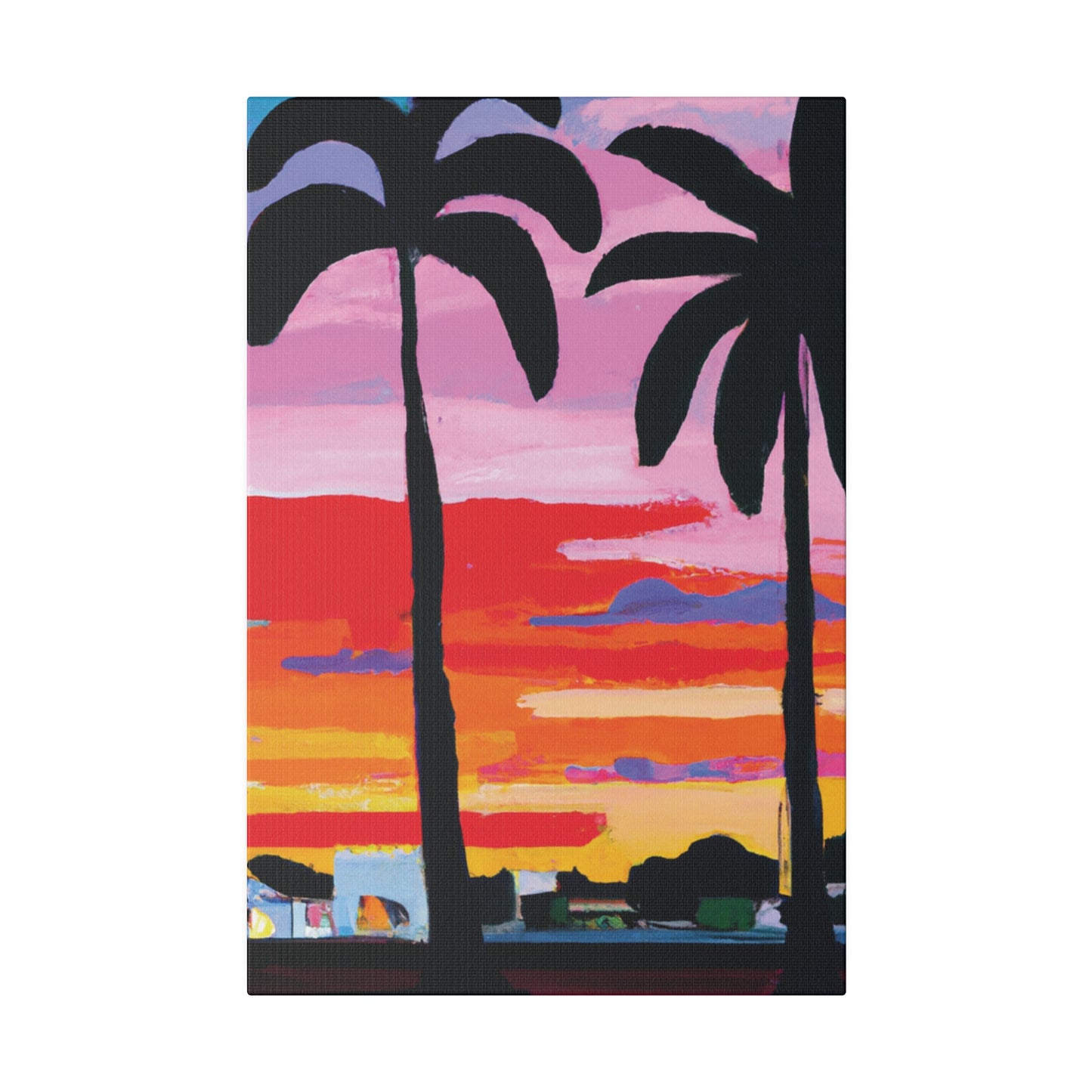 8284X - Miami Beach Sunset Painting Print | Miami | Beach | Sunset | Poster | Home Decor | Wall Art | Canvas