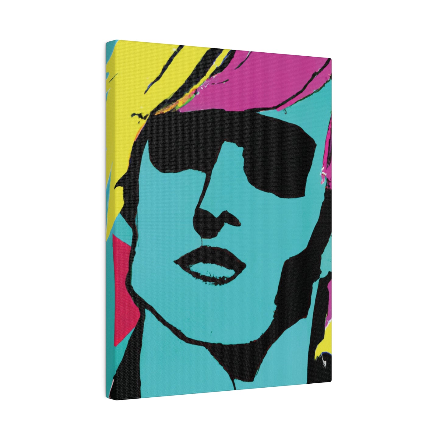 8753H - Rockstar Painting Print | Face | Abstract | Poster | Home Decor | Wall Art | Music Art | Canvas