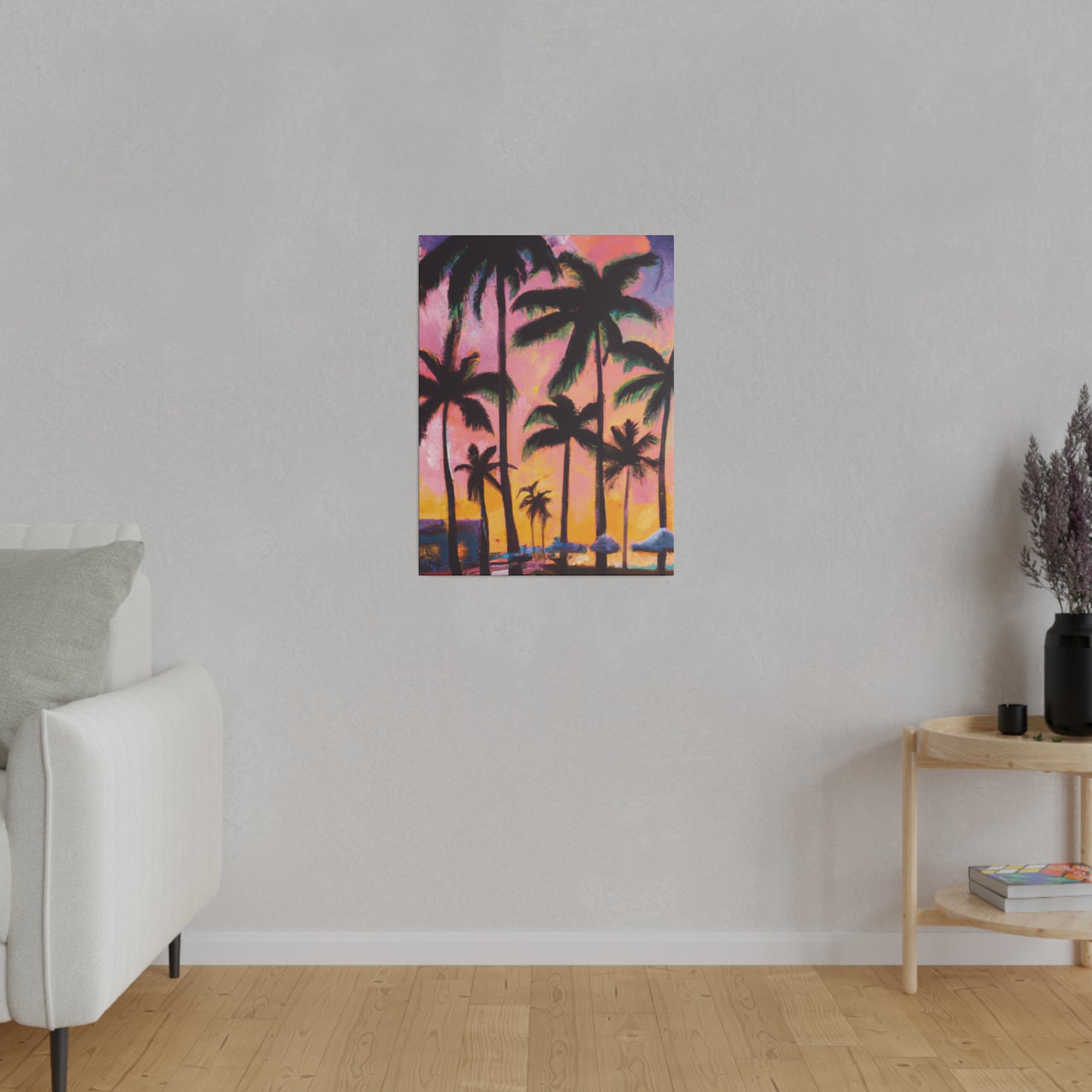 7524X - Miami Beach Sunset Painting Print | Miami | Beach | Sunset | Poster | Home Decor | Wall Art | Canvas