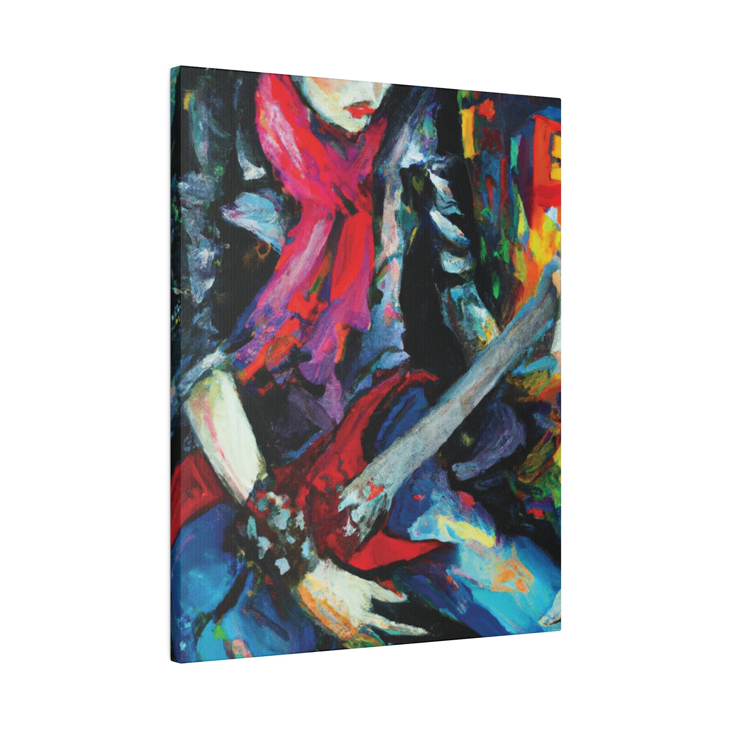 834A - Rockstar Oil Painting Style Print | Poster | Home Decor | Wall Art | Music Art | Canvas