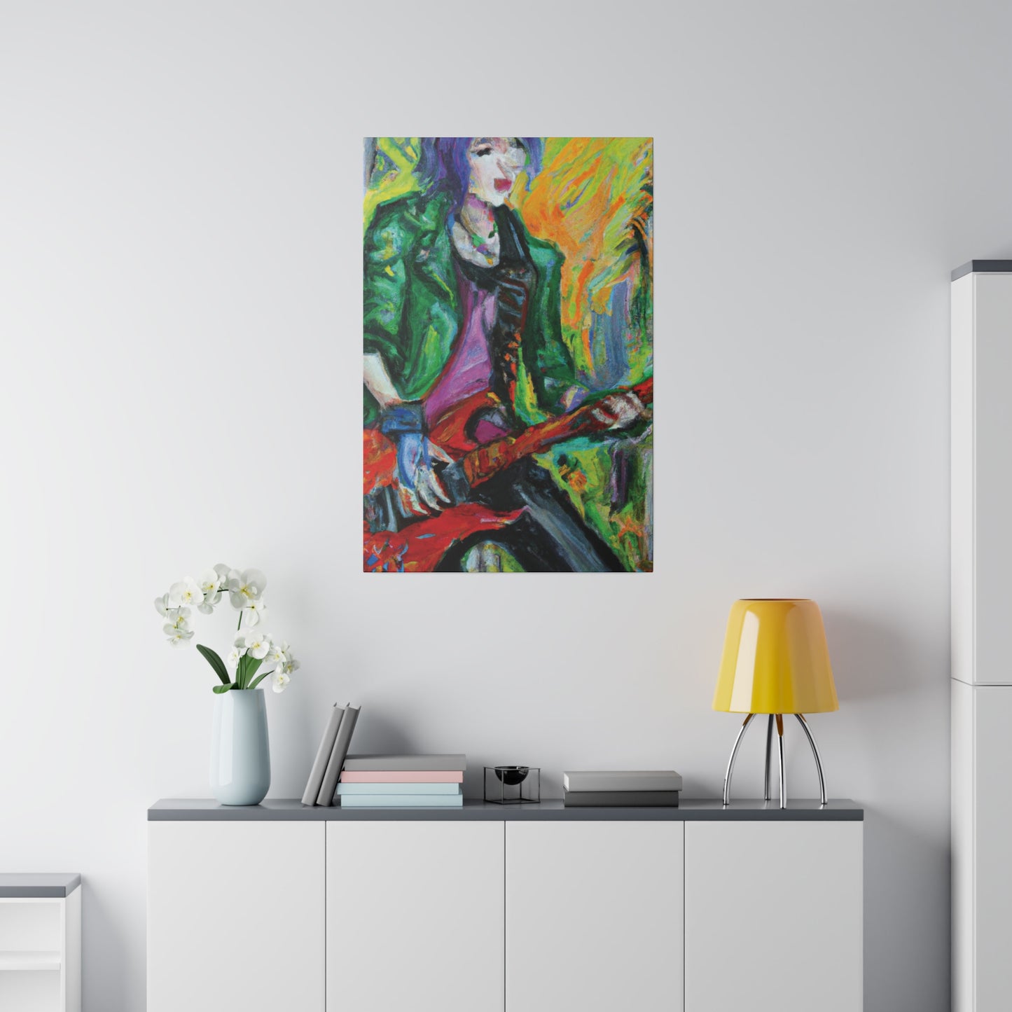 8272F - Rockstar Oil Painting Style Print | Poster | Home Decor | Wall Art | Music Art | Canvas