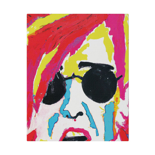 5397K - Rockstar Painting Print | Face | Abstract | Poster | Home Decor | Wall Art | Music Art | Canvas