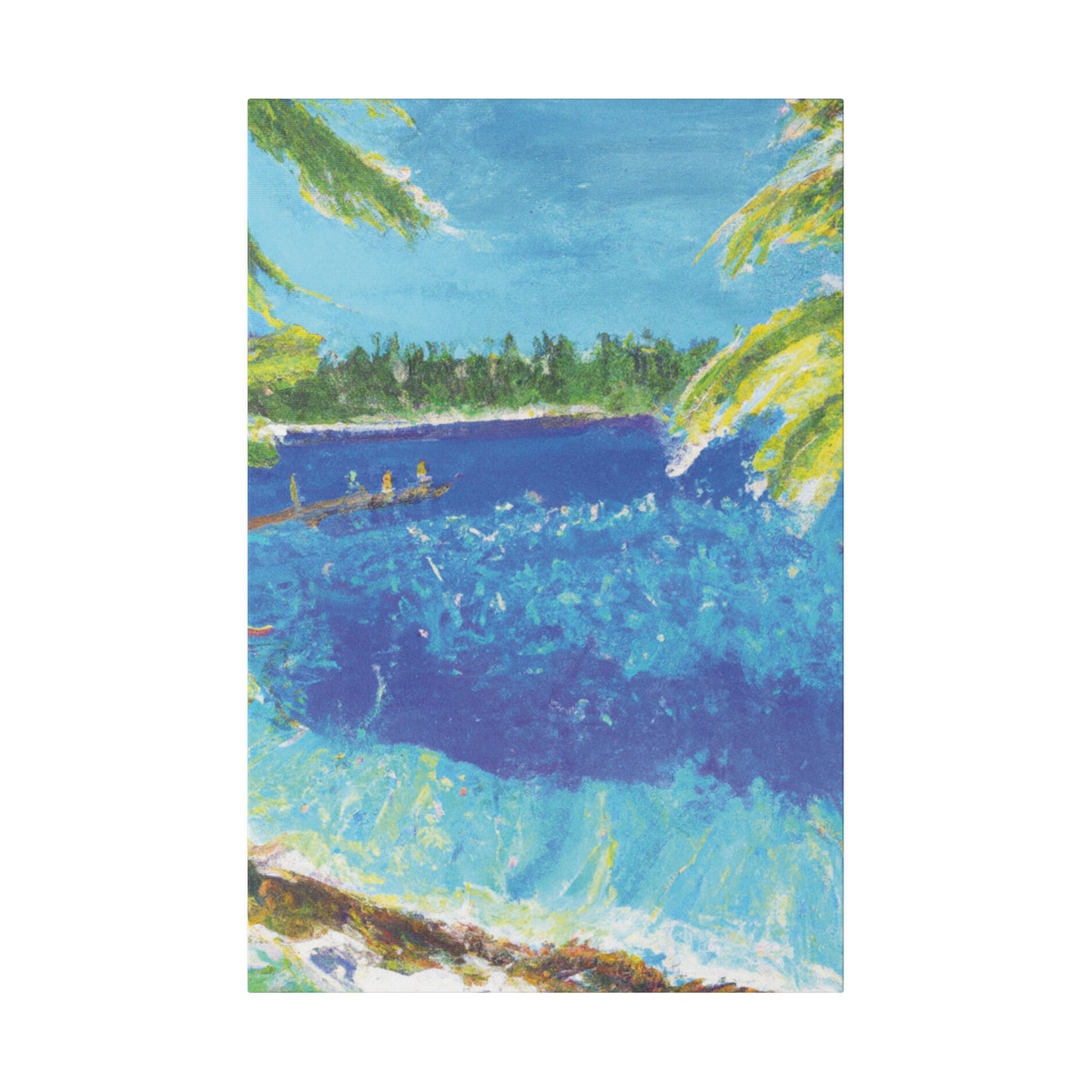 9673H - Bahamas Ocean Painting Print | Bahamas | Ocean | Beach | Poster | Home Decor | Wall Art | Canvas