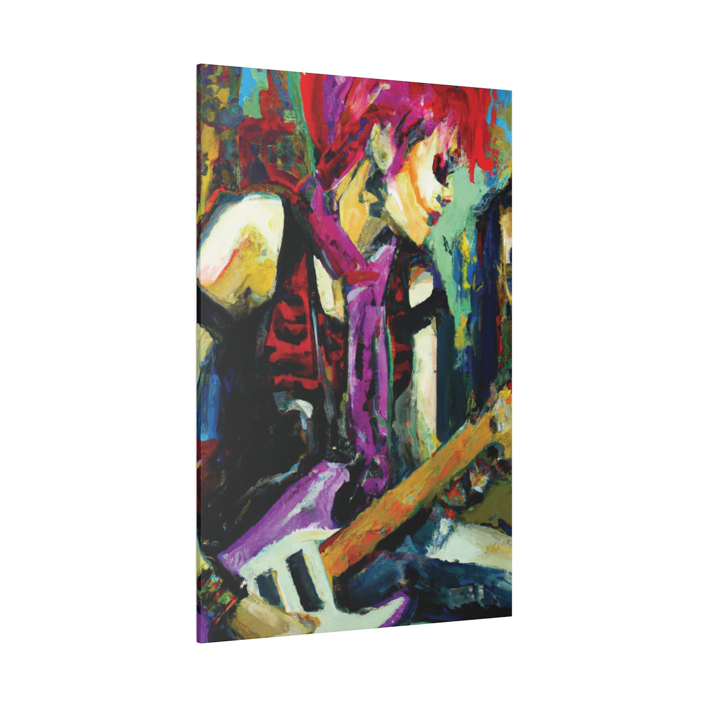 9704G - Rockstar Oil Painting Style Print | Poster | Home Decor | Wall Art | Music Art | Canvas