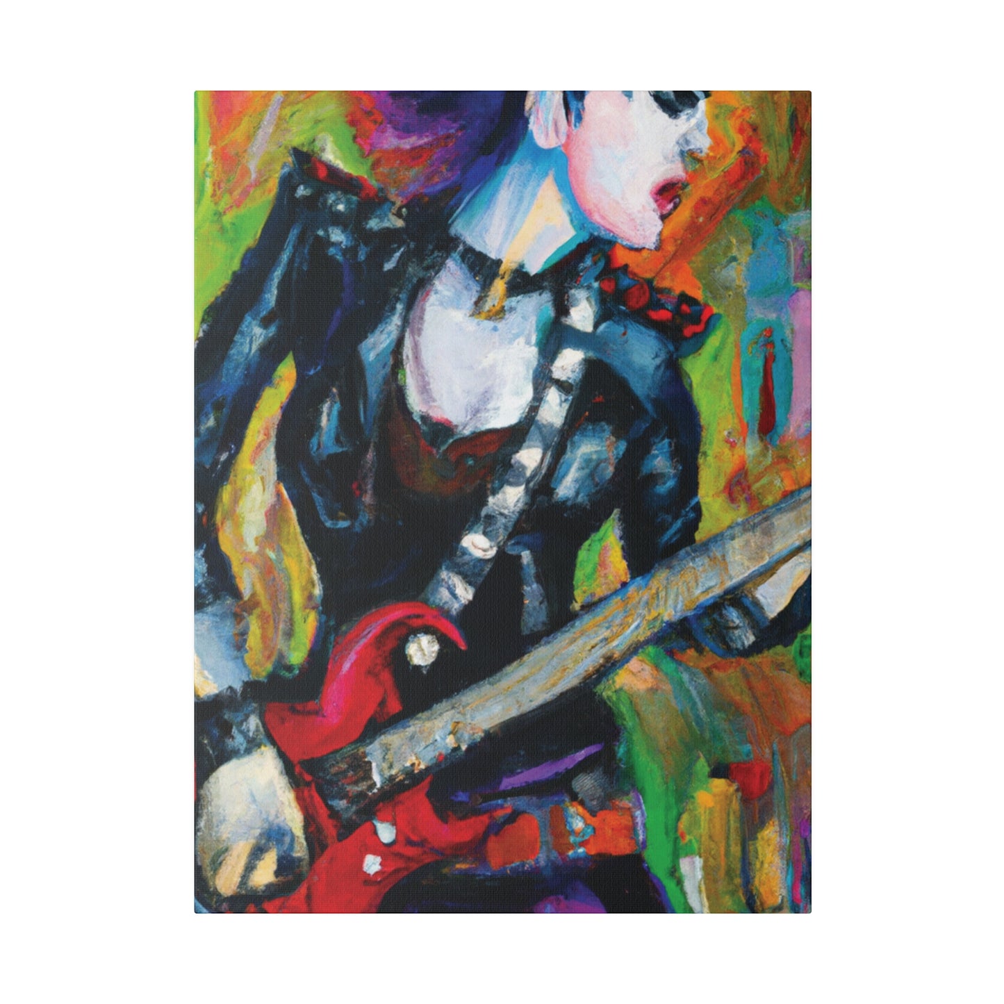 3315A - Rockstar Oil Painting Style Print | Poster | Home Decor | Wall Art | Music Art | Canvas