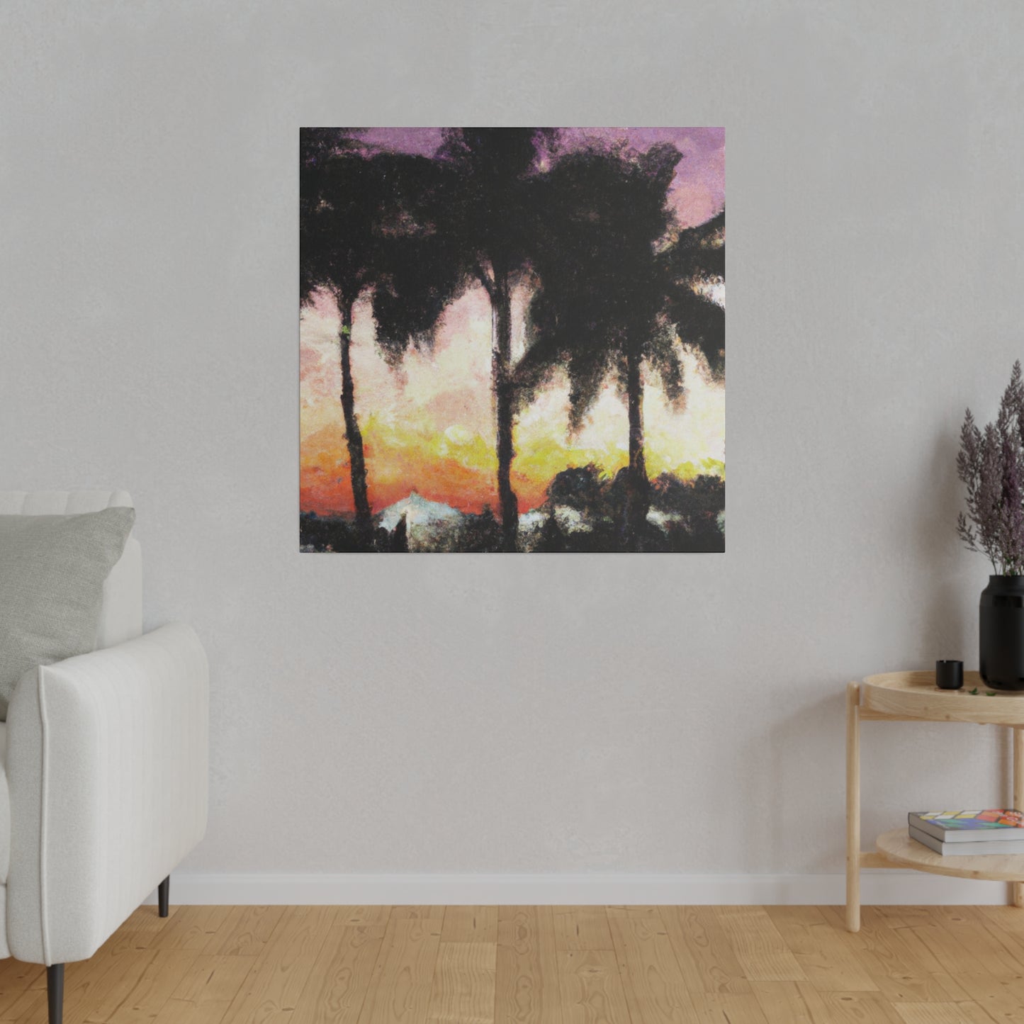 8185A - Miami Beach Sunset Painting Print | Miami | Beach | Sunset | Poster | Home Decor | Wall Art | Canvas