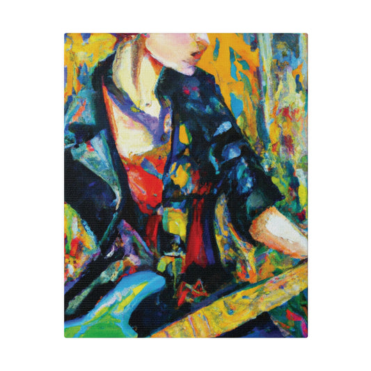 5192N - Rockstar Oil Painting Style Print | Poster | Home Decor | Wall Art | Music Art | Canvas