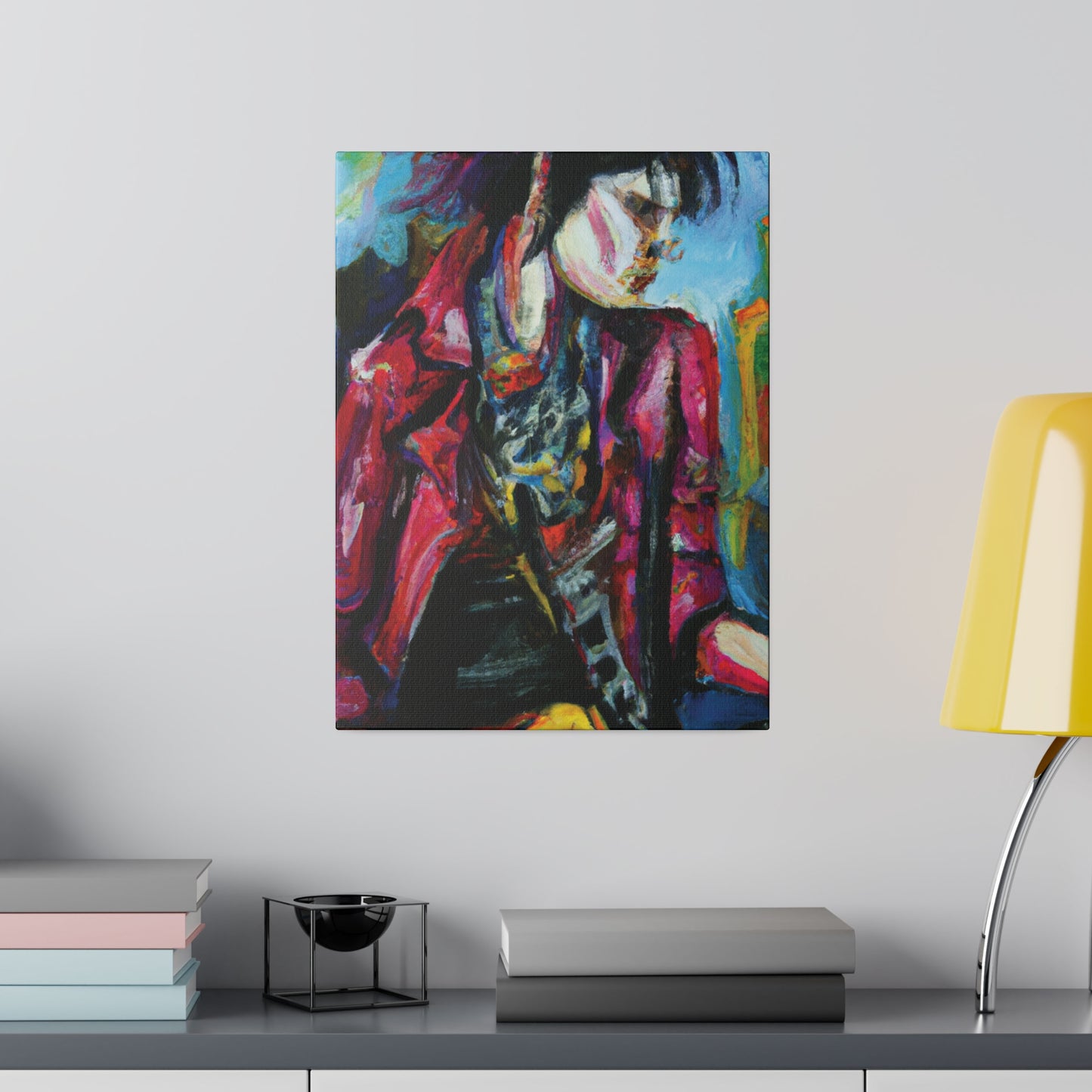 7152R - Rockstar Oil Painting Style Print | Poster | Home Decor | Wall Art | Music Art | Canvas