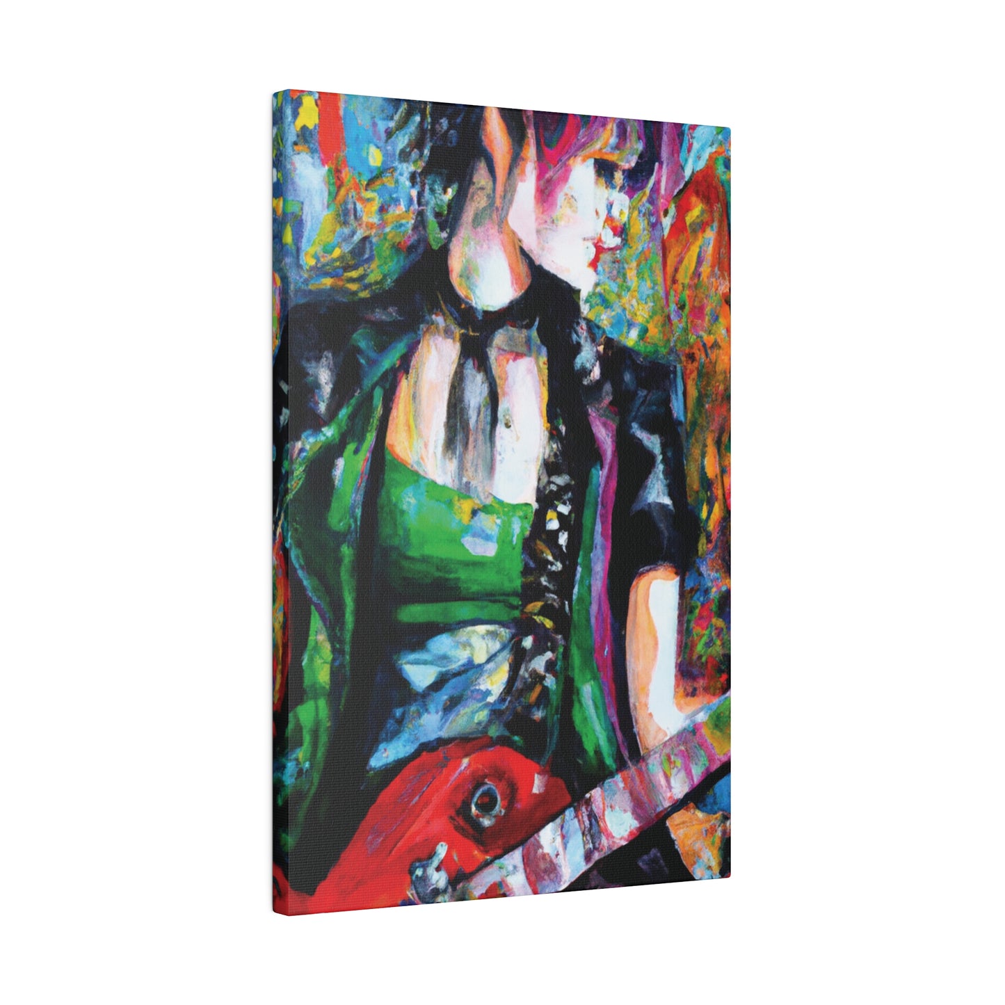 9737J - Rockstar Oil Painting Style Print | Poster | Home Decor | Wall Art | Music Art | Canvas