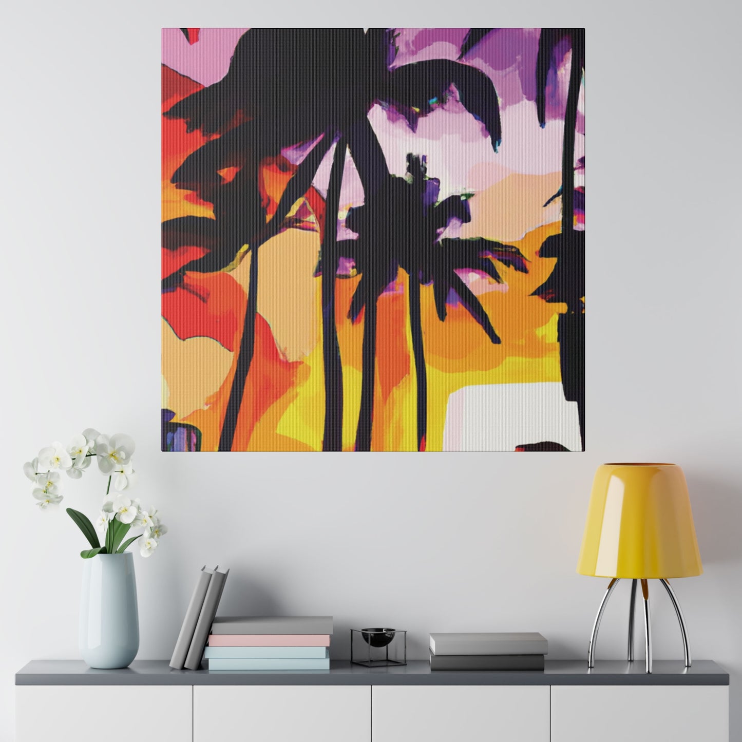 3987G - Miami Beach Sunset Painting Print | Miami | Beach | Sunset | Poster | Home Decor | Wall Art | Canvas