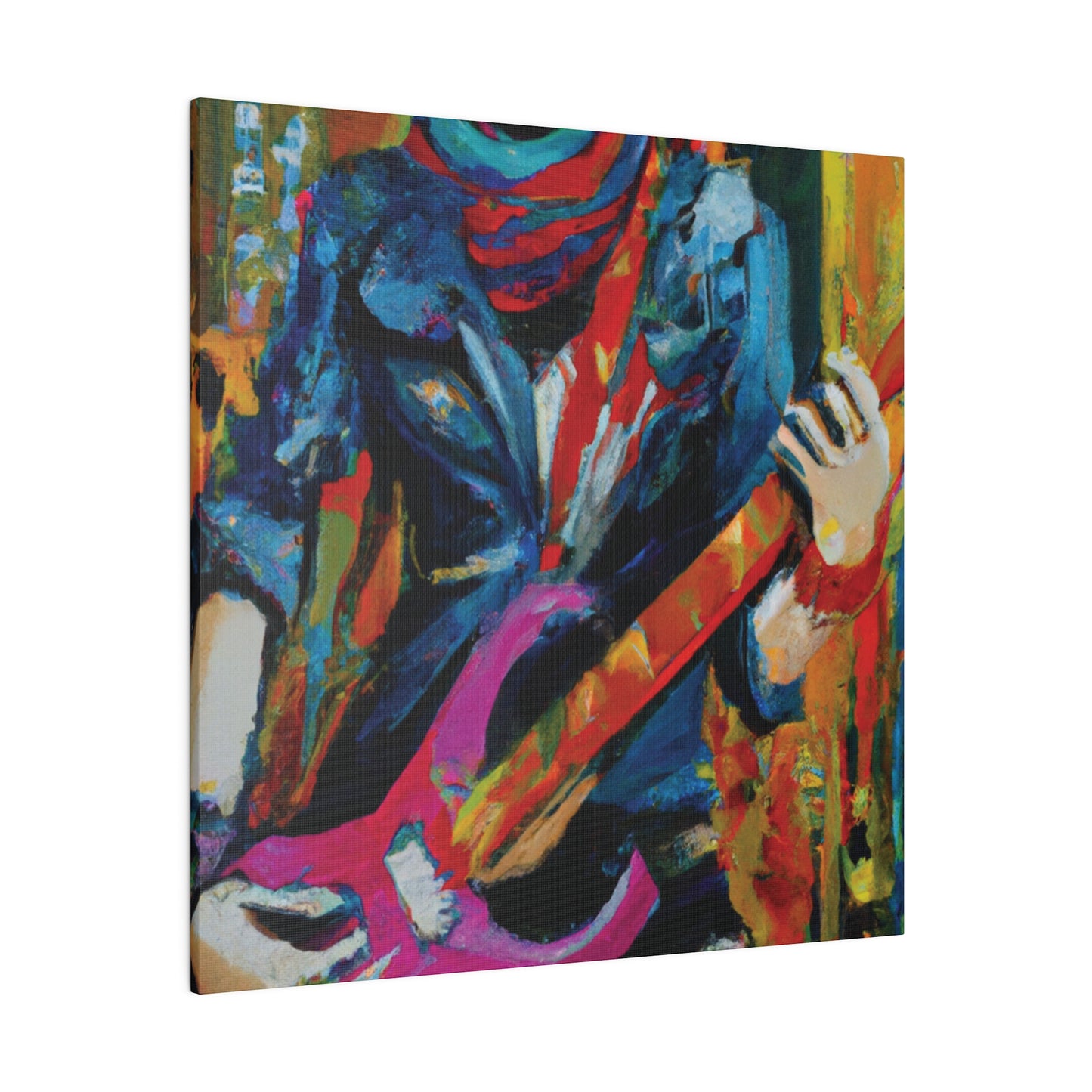 6226G - Rockstar Oil Painting Style Print | Poster | Home Decor | Wall Art | Music Art | Canvas