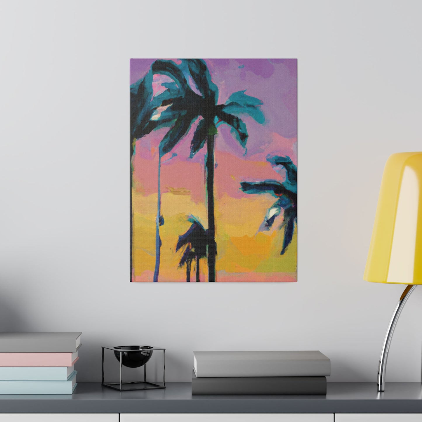 510K - Miami Beach Sunset Painting Print | Miami | Beach | Sunset | Poster | Home Decor | Wall Art | Canvas