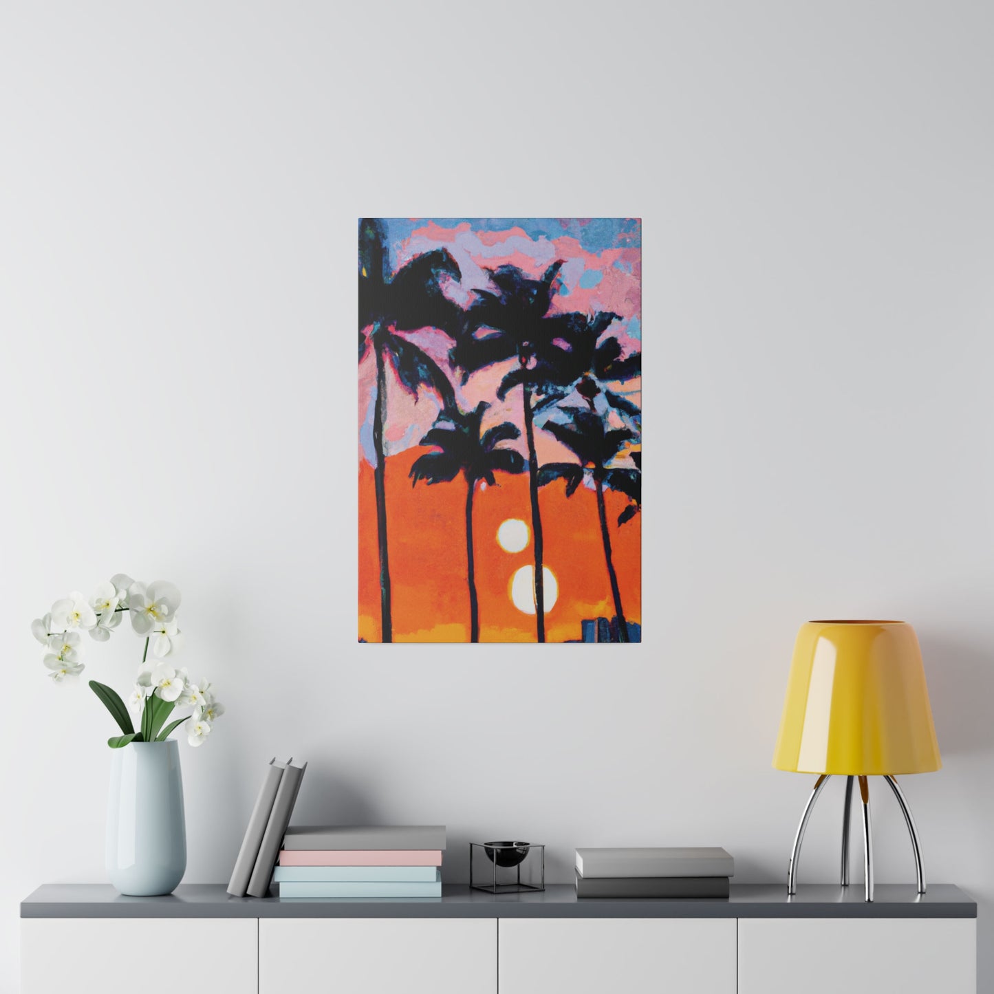 5347Z - Miami Beach Sunset Painting Print | Miami | Beach | Sunset | Poster | Home Decor | Wall Art | Canvas