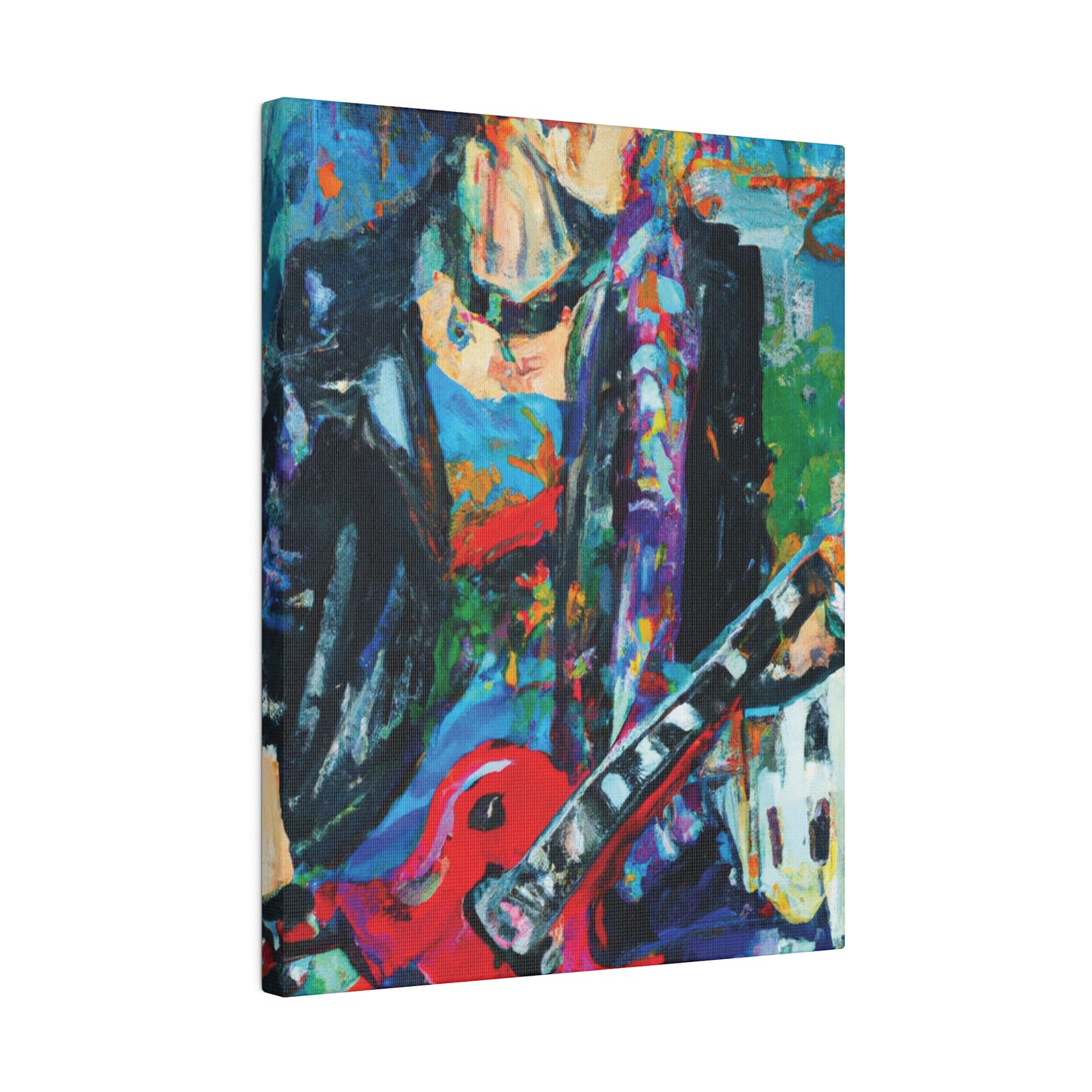 814T - Rockstar Oil Painting Style Print | Poster | Home Decor | Wall Art | Music Art | Canvas