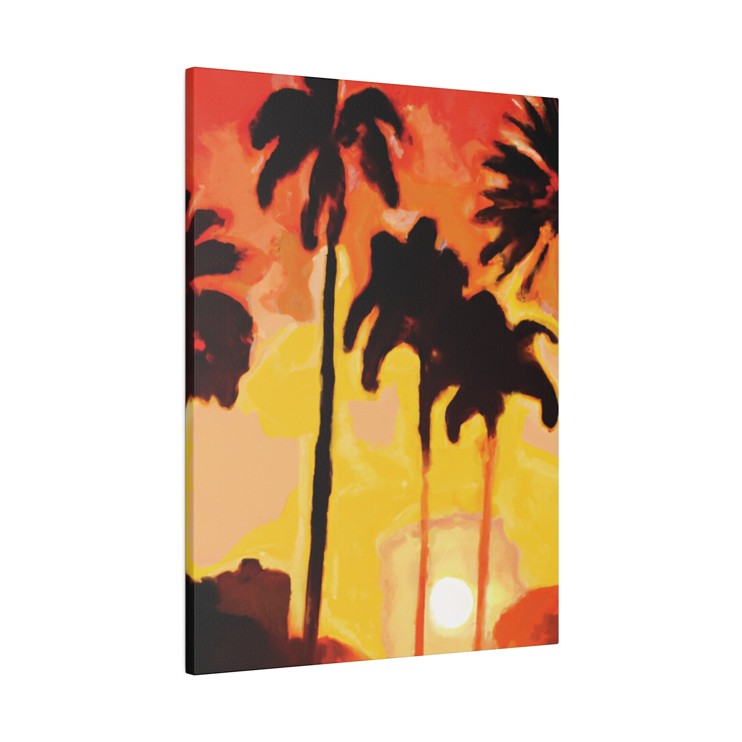 3259B - Miami Beach Sunset Painting Print | Miami | Beach | Sunset | Poster | Home Decor | Wall Art | Canvas