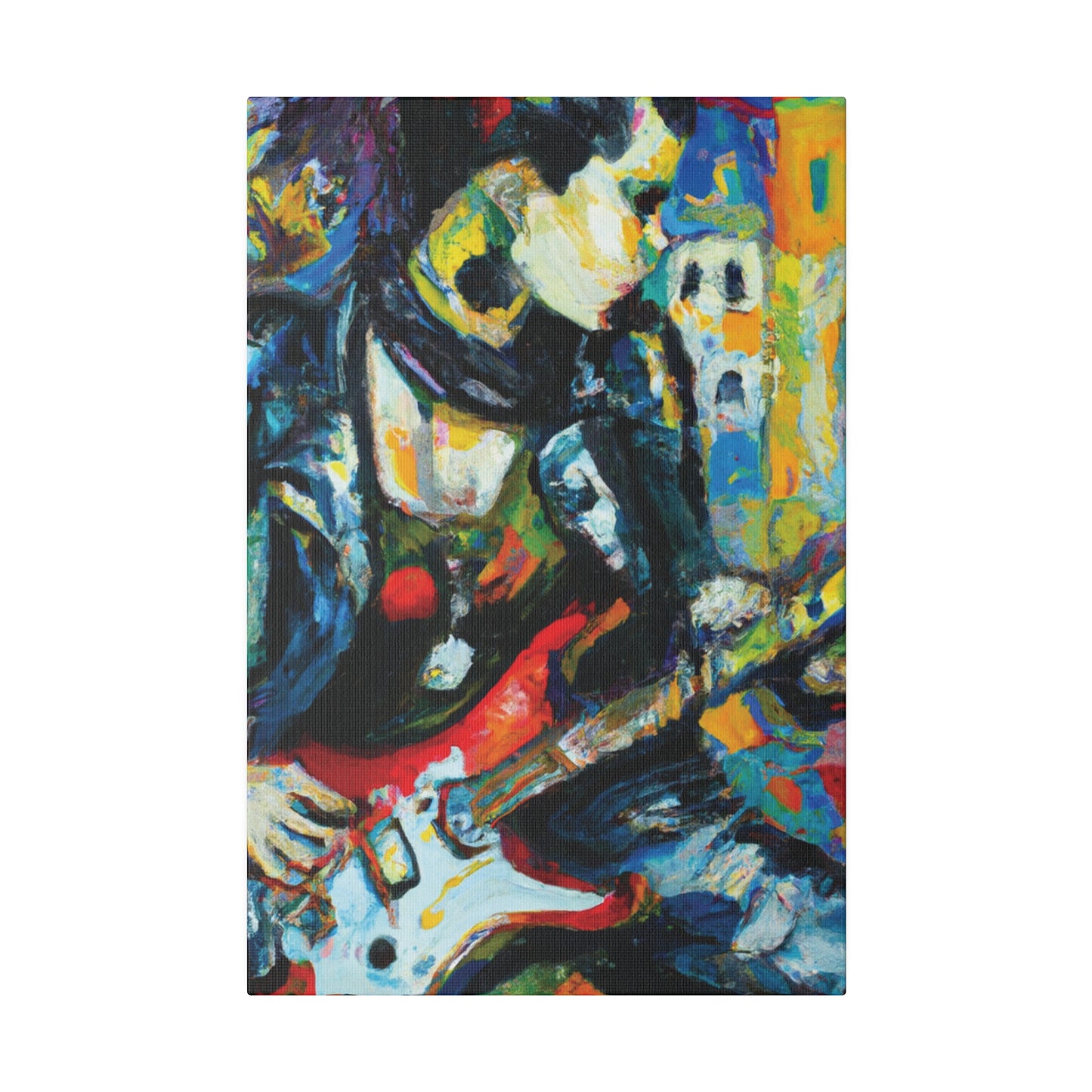 7547K - Rockstar Oil Painting Style Print | Poster | Home Decor | Wall Art | Music Art | Canvas