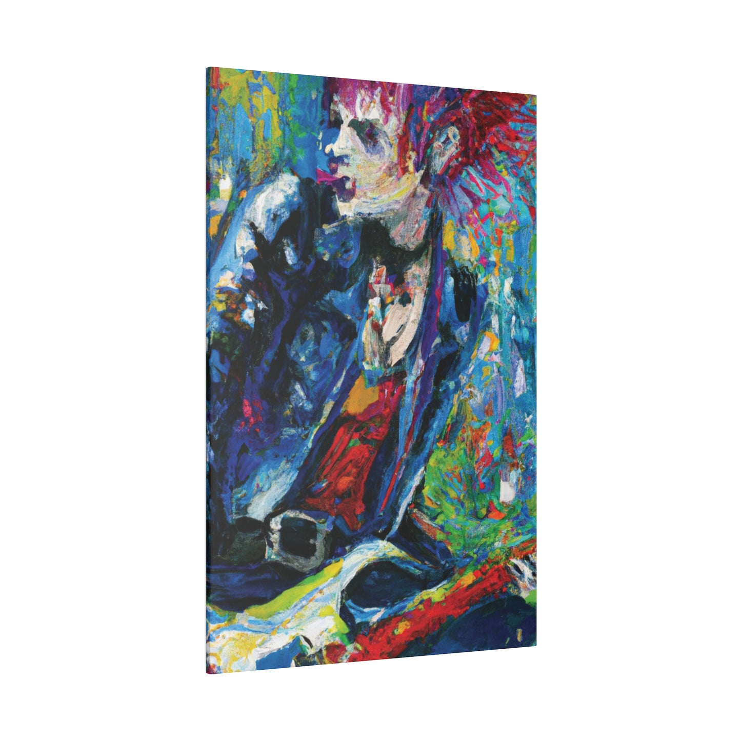 4672G - Rockstar Oil Painting Style Print | Poster | Home Decor | Wall Art | Music Art | Canvas