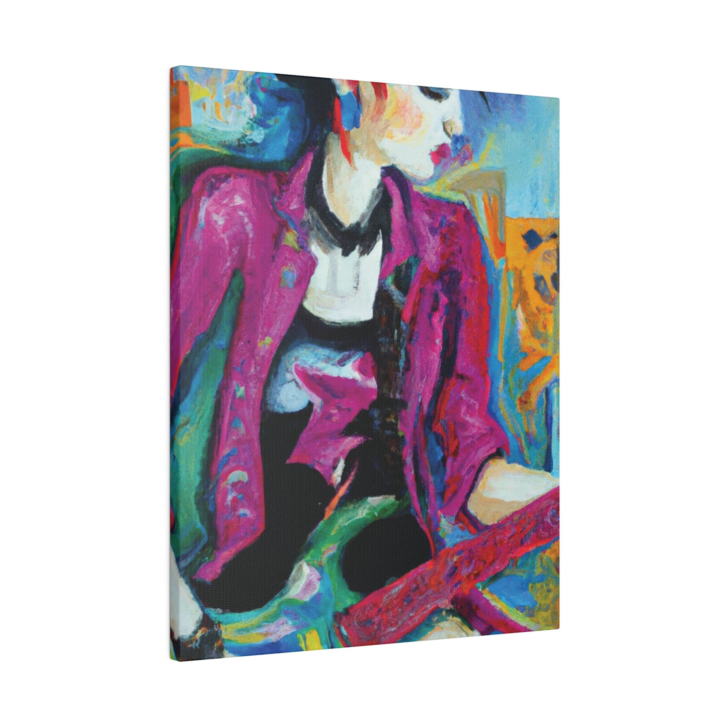 2711A - Rockstar Oil Painting Style Print | Poster | Home Decor | Wall Art | Music Art | Canvas