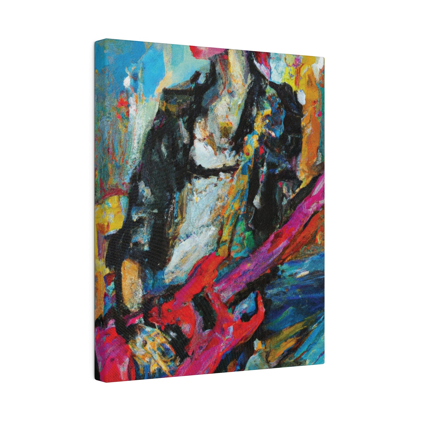 472O - Rockstar Oil Painting Style Print | Poster | Home Decor | Wall Art | Music Art | Canvas