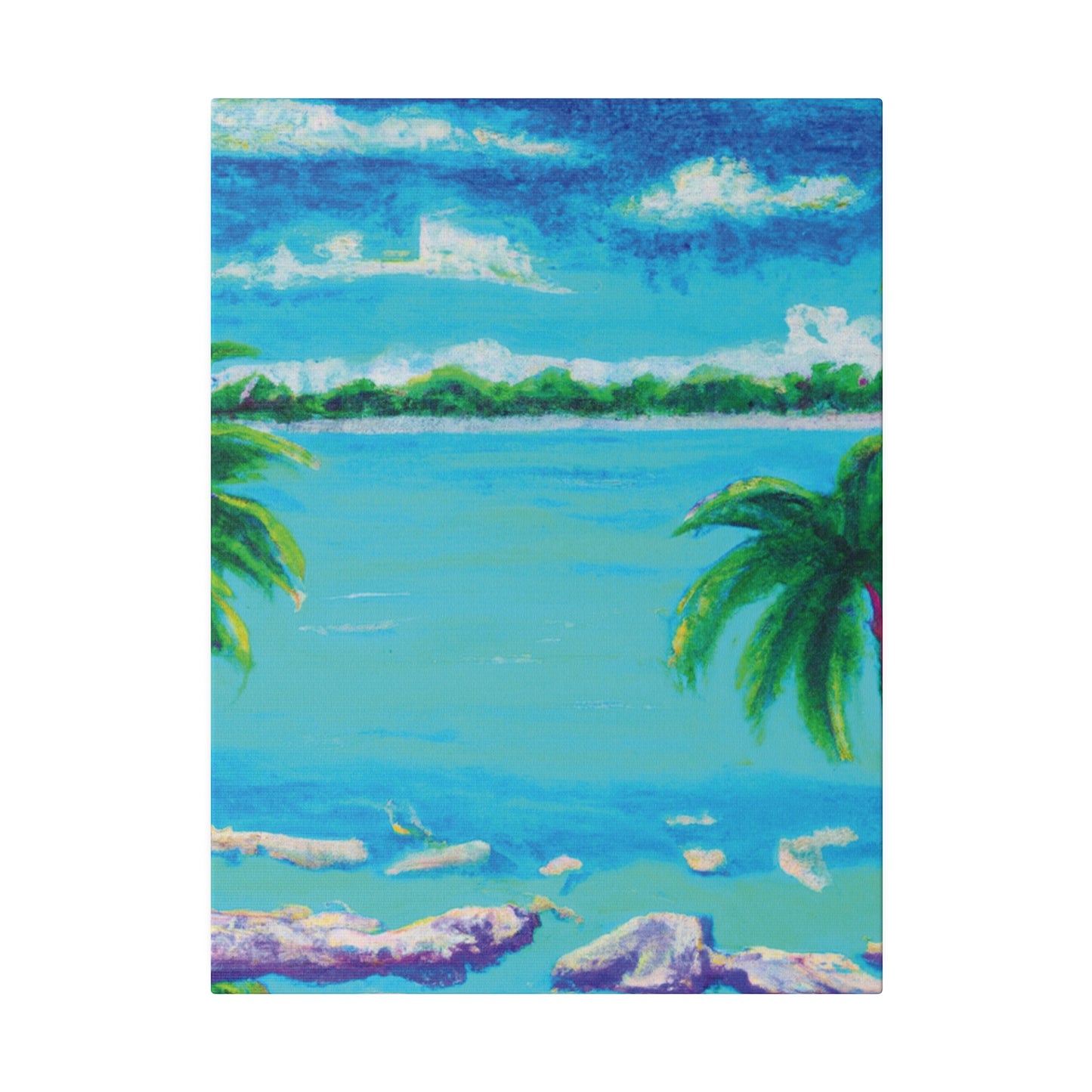 9293Y - Bahamas Ocean Painting Print | Bahamas | Ocean | Beach | Poster | Home Decor | Wall Art | Canvas